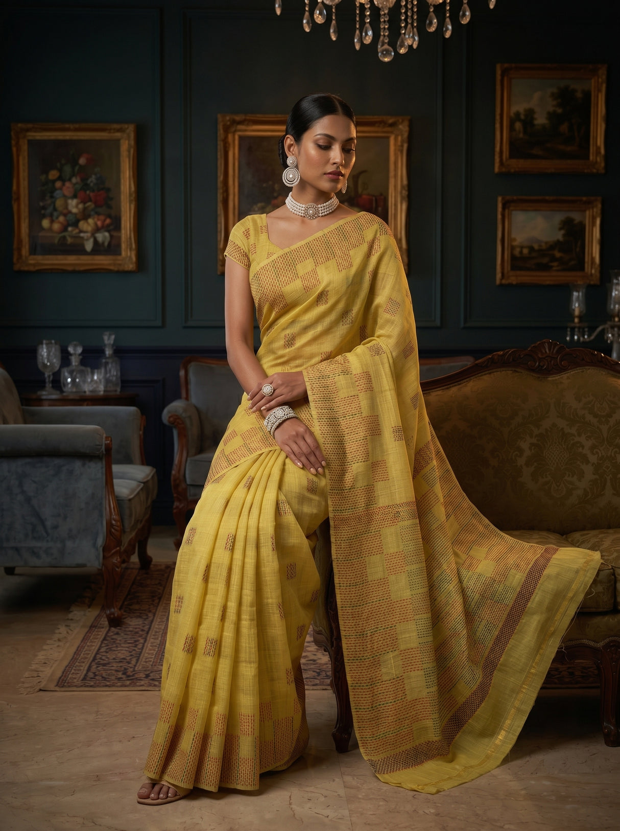 MIMOSA Saree Saree — pose 8 styling detail