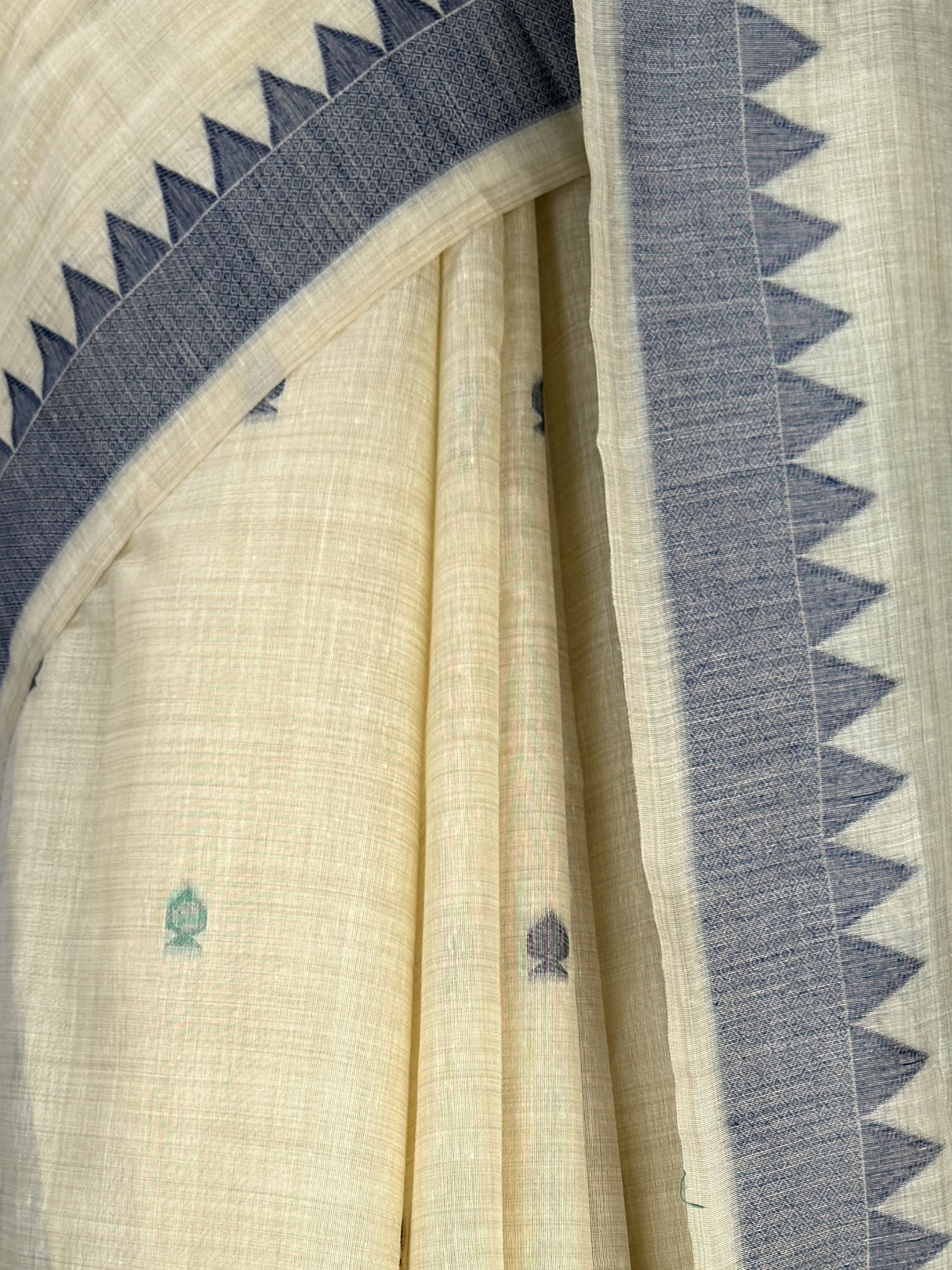 MIMOSA Navy Saree Saree — fleets shot full lifestyle