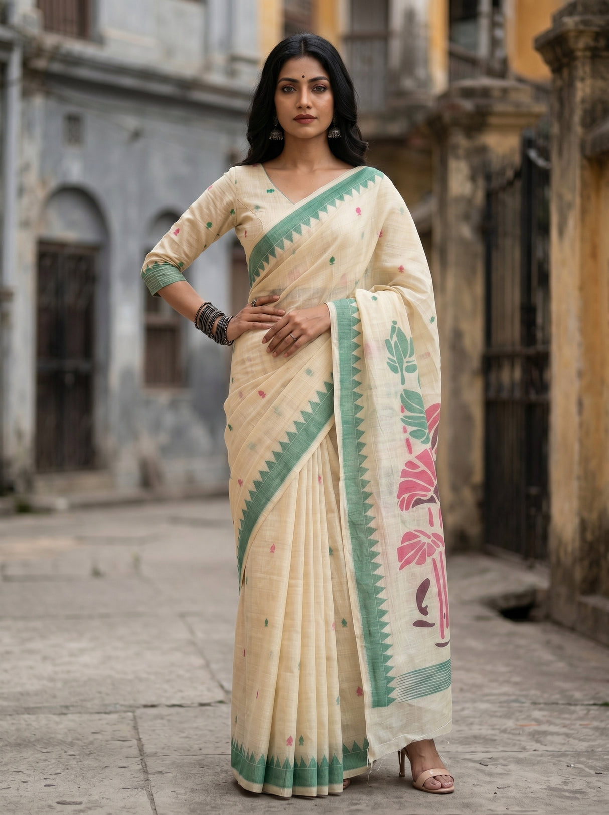 MIMOSA Rama Saree Saree — pose 4 styling detail