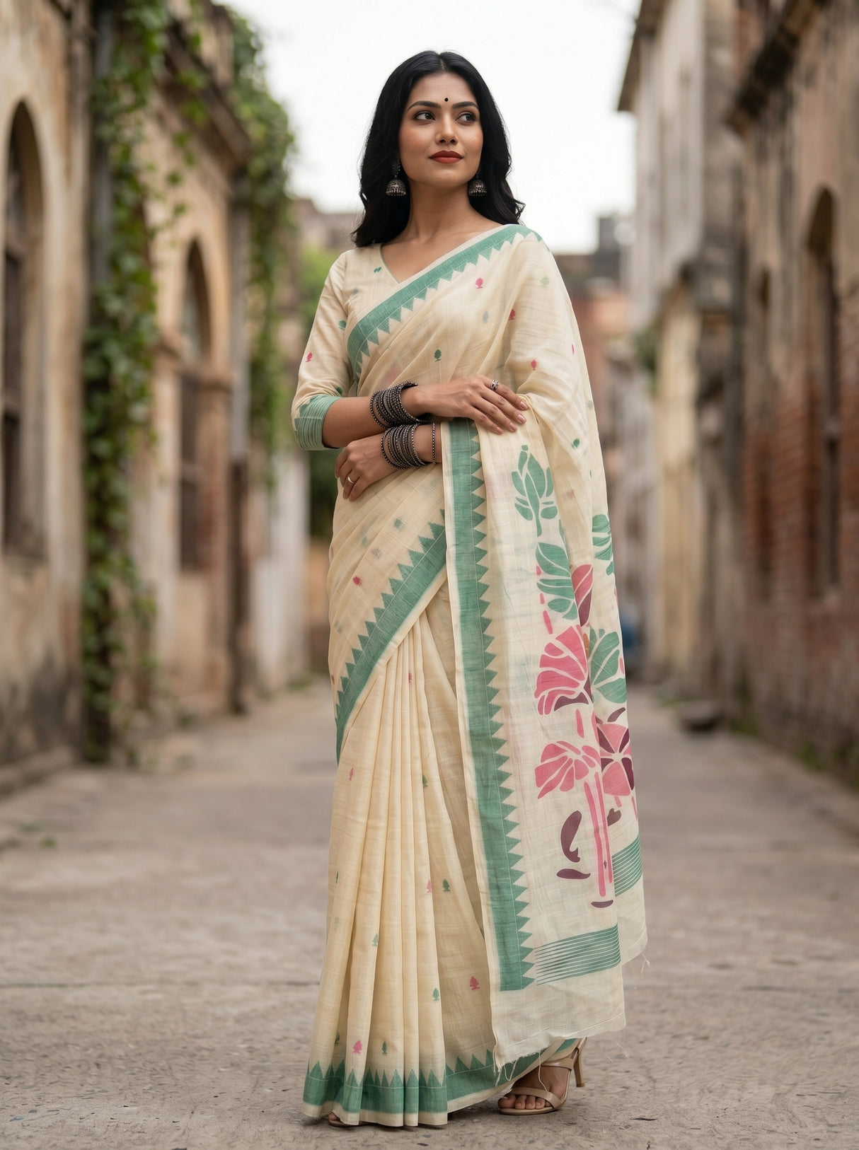 MIMOSA Rama Saree Saree — pose 5 styling detail