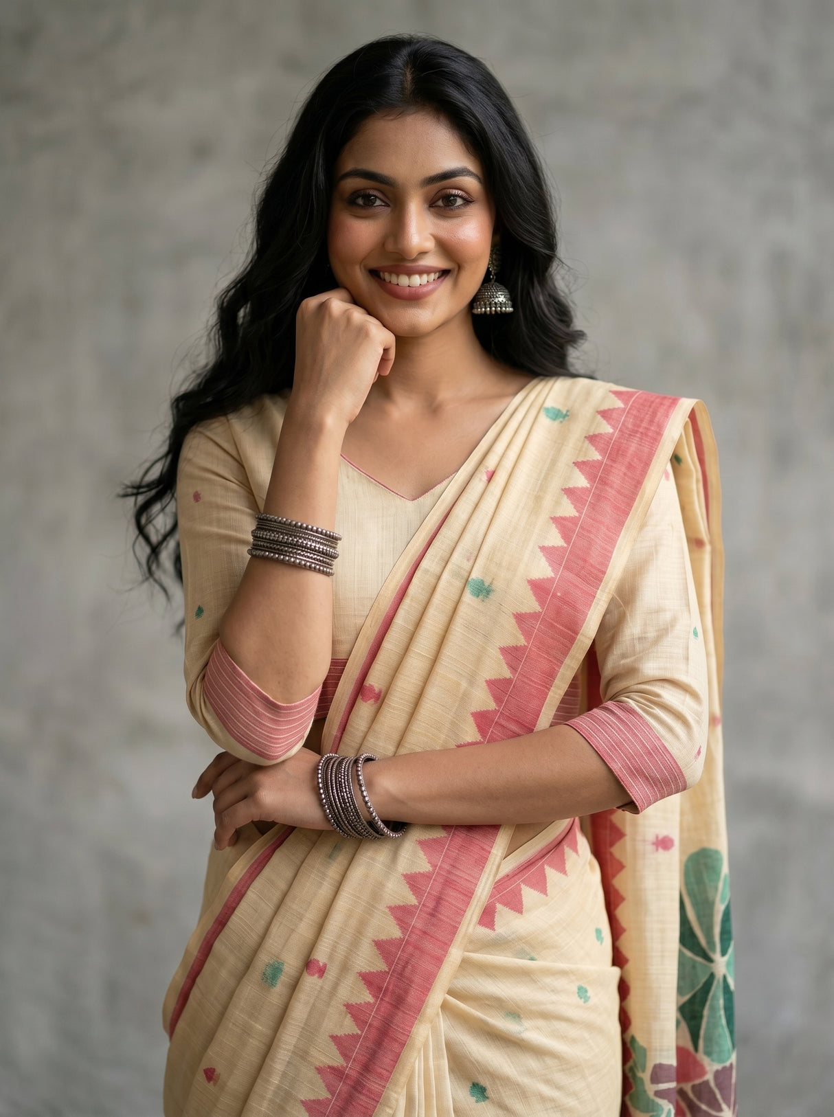 MIMOSA Rani Saree Saree — pose 10 styling detail