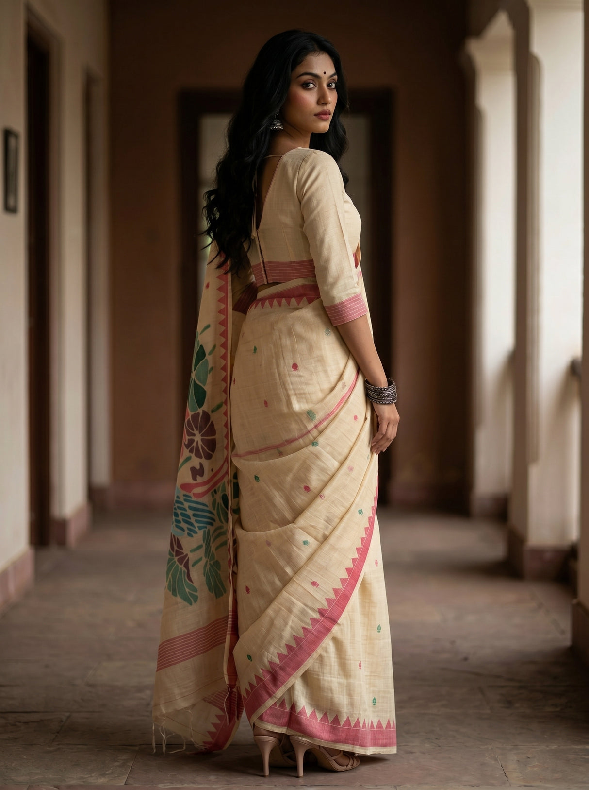 MIMOSA Rani Saree Saree — pose 7 styling detail
