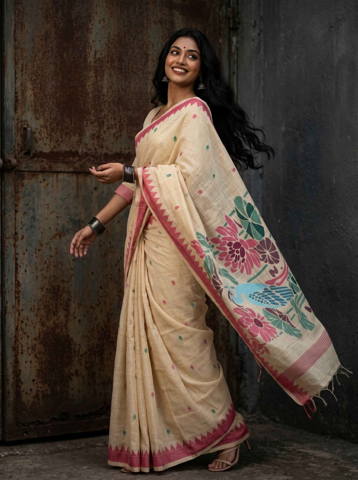 MIMOSA Rani Saree Saree — pose 9 styling detail