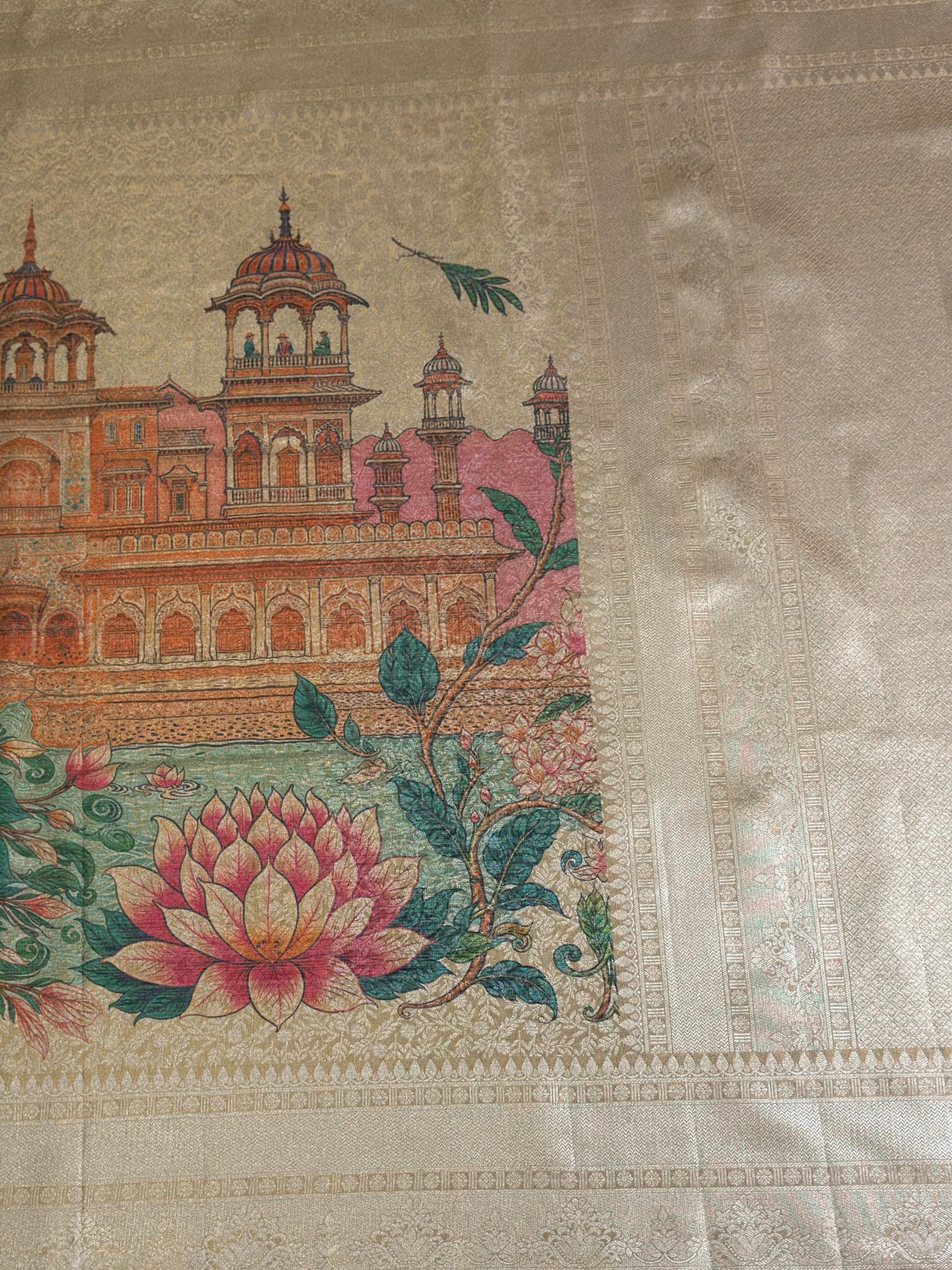 MIMOSA Saree Saree — pallu and zari work detail