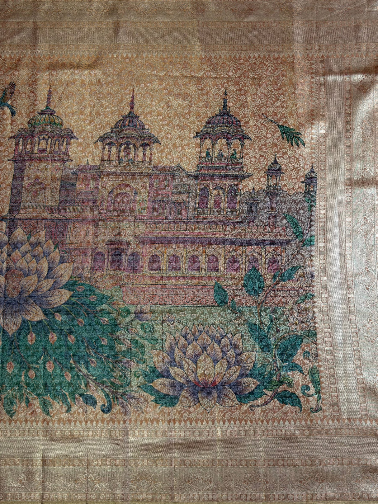 MIMOSA Saree Saree — pallu and zari work detail