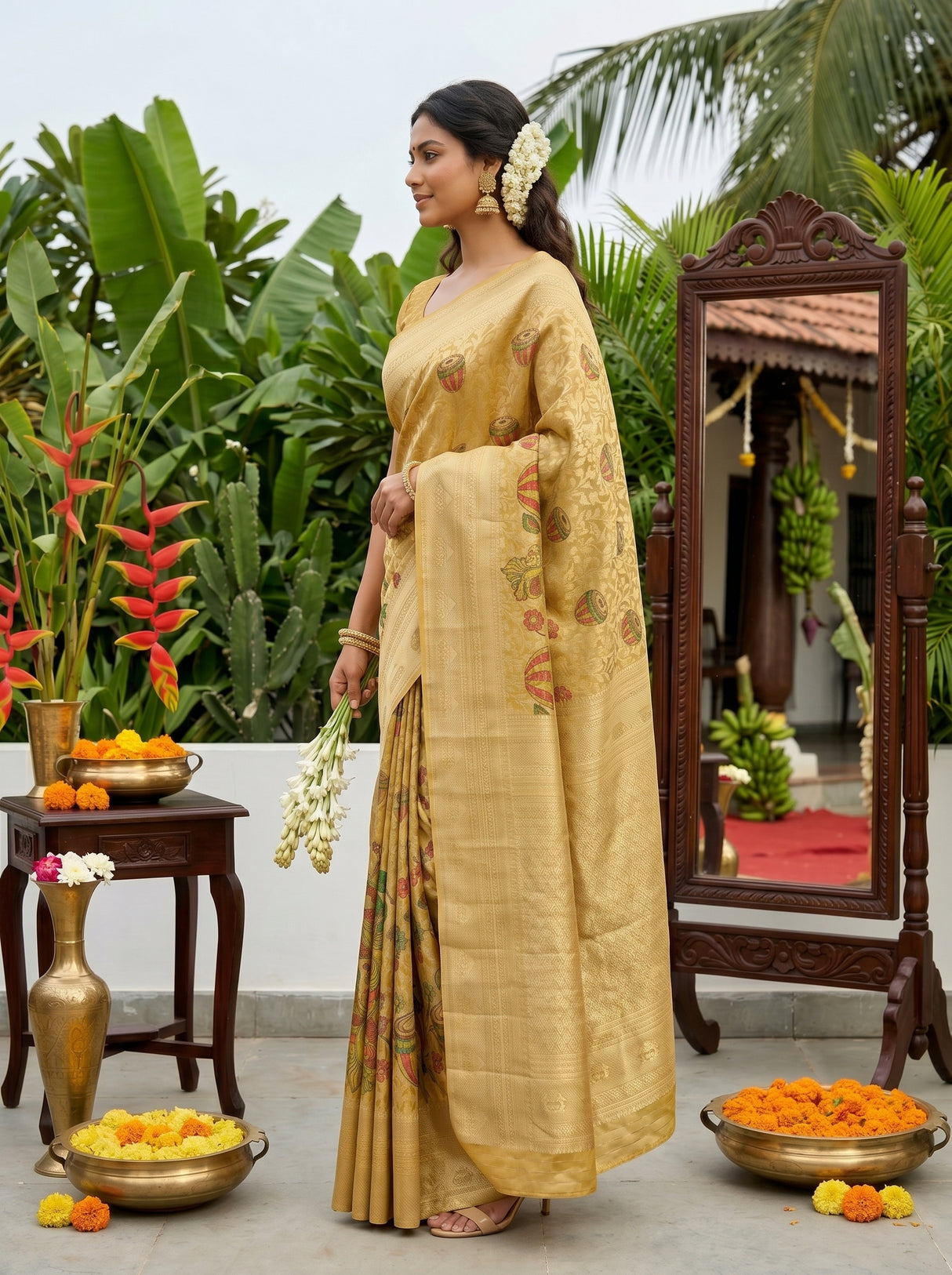 MIMOSA Saree Saree — pose 3 styling detail