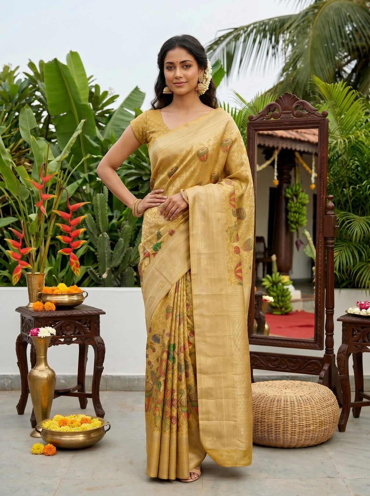 MIMOSA Saree Saree — pose 4 styling detail