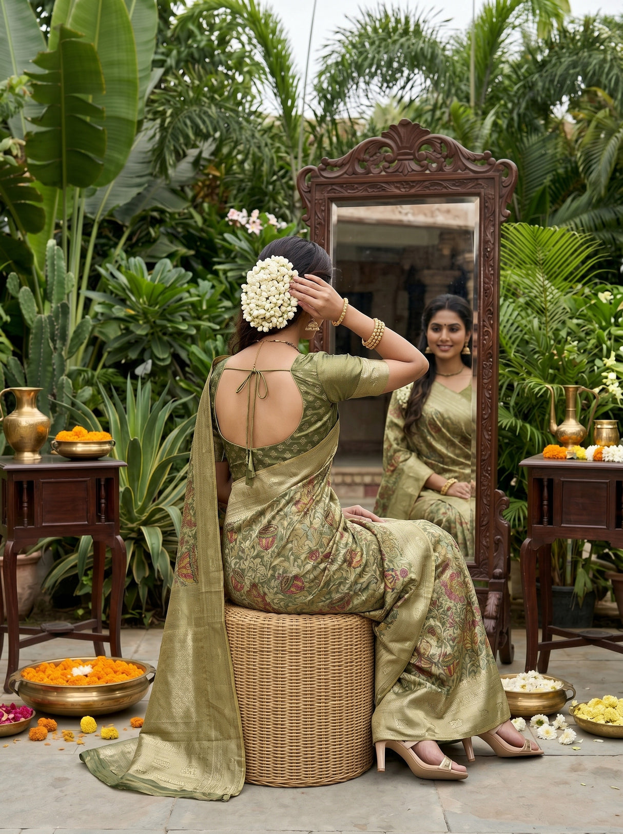 MIMOSA Saree Saree — pose 2 styling detail