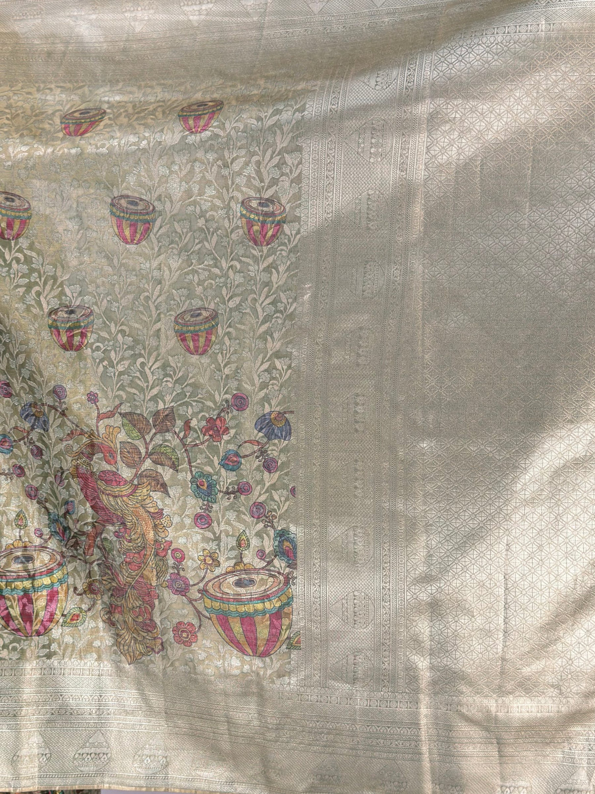 MIMOSA Saree Saree — pallu and zari work detail