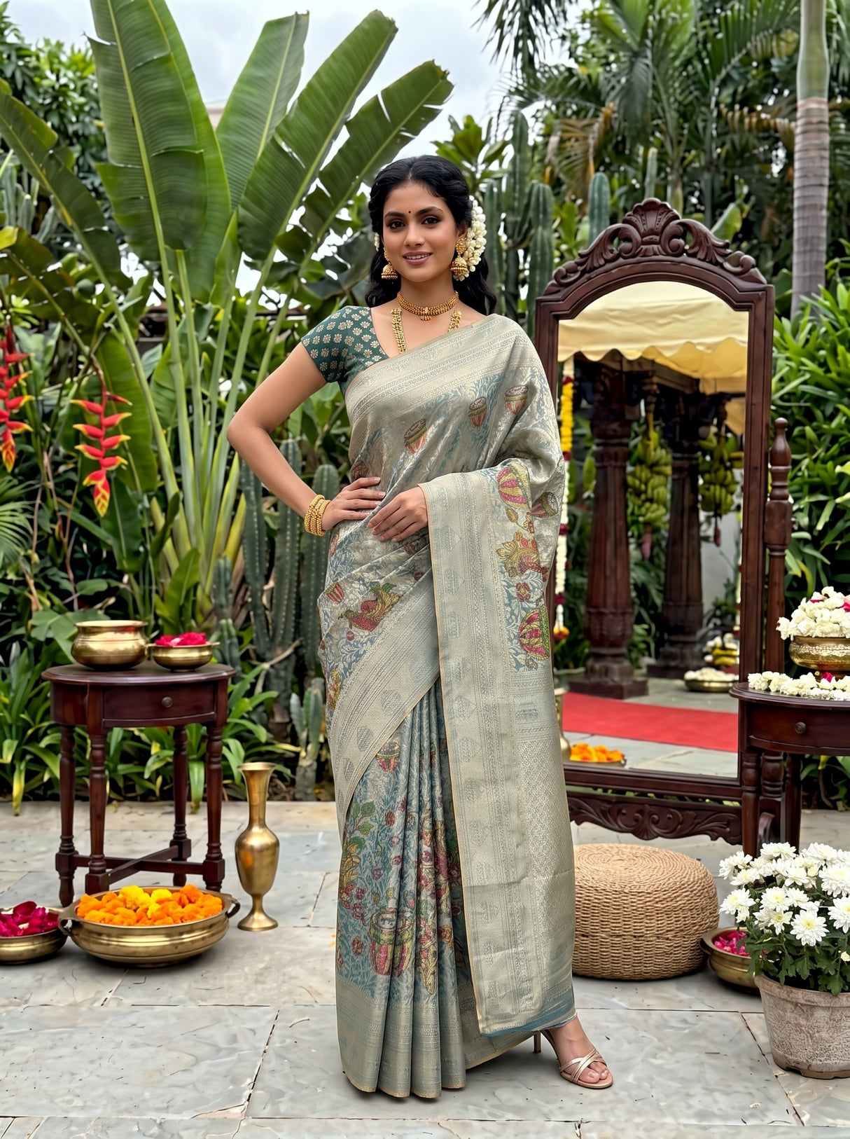 MIMOSA Saree Saree — pose 4 styling detail