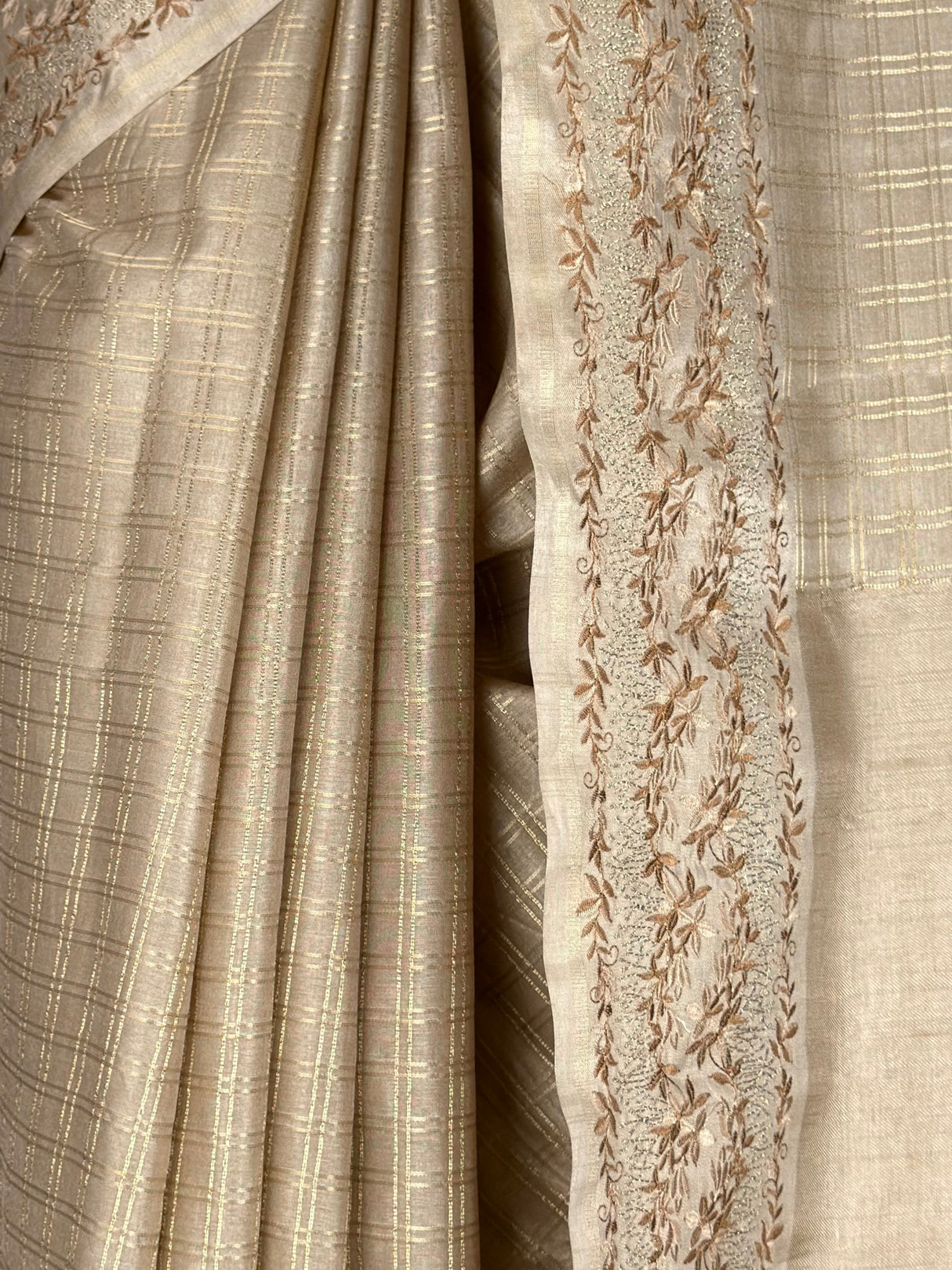 MIMOSA Tussar Saree Saree — fleets shot full lifestyle