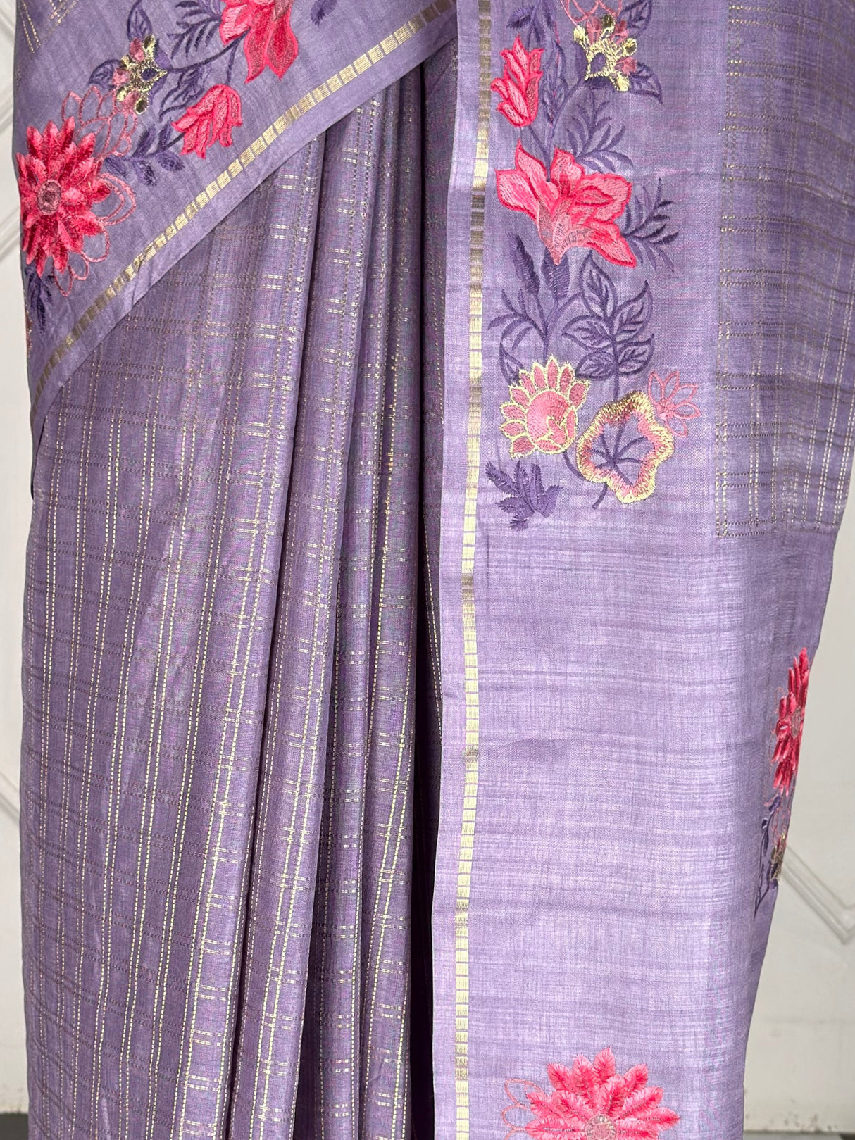 MIMOSA Violet Saree Saree — fleets shot full lifestyle