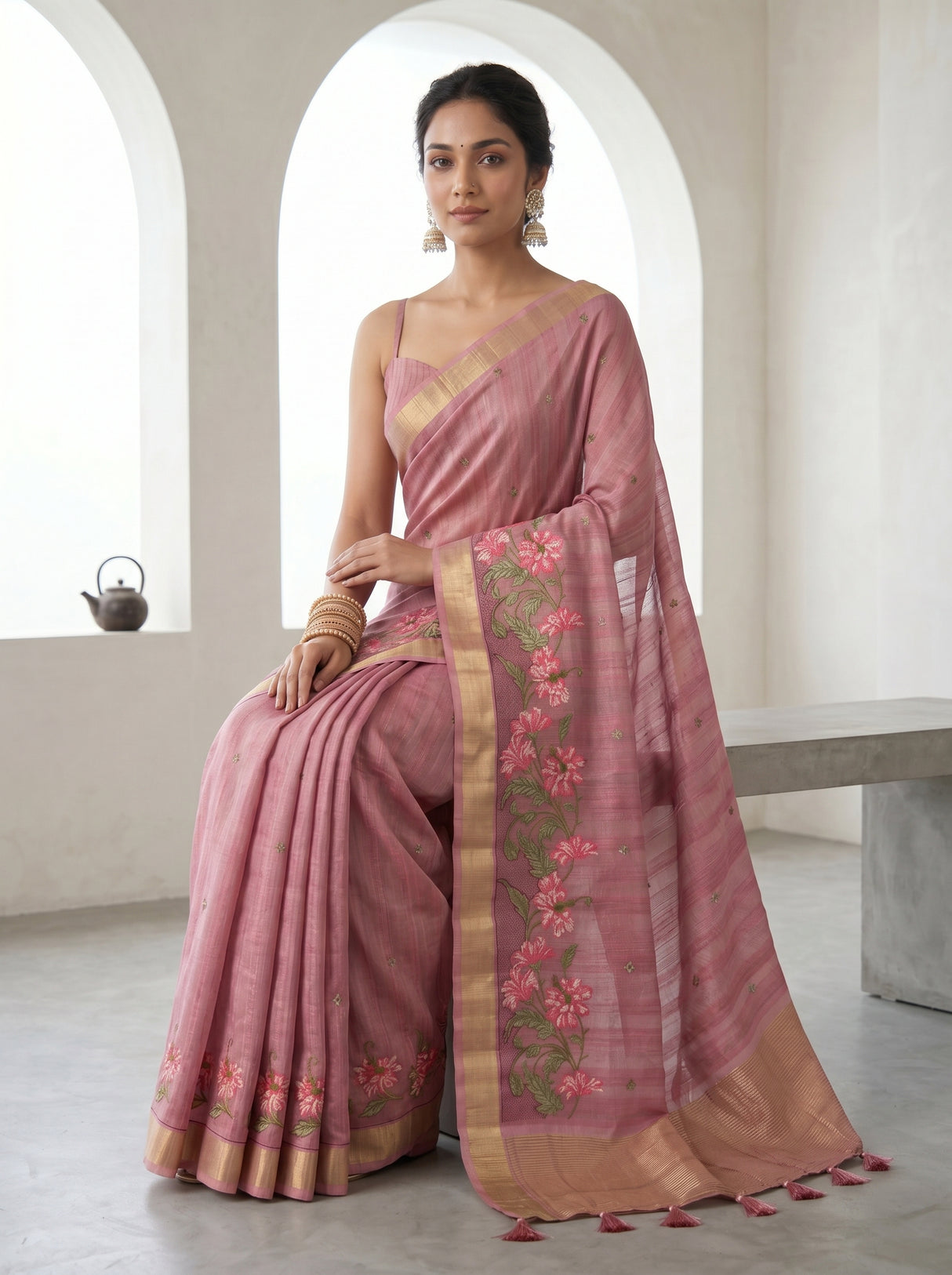 MIMOSA Saree Saree — pose 8 styling detail