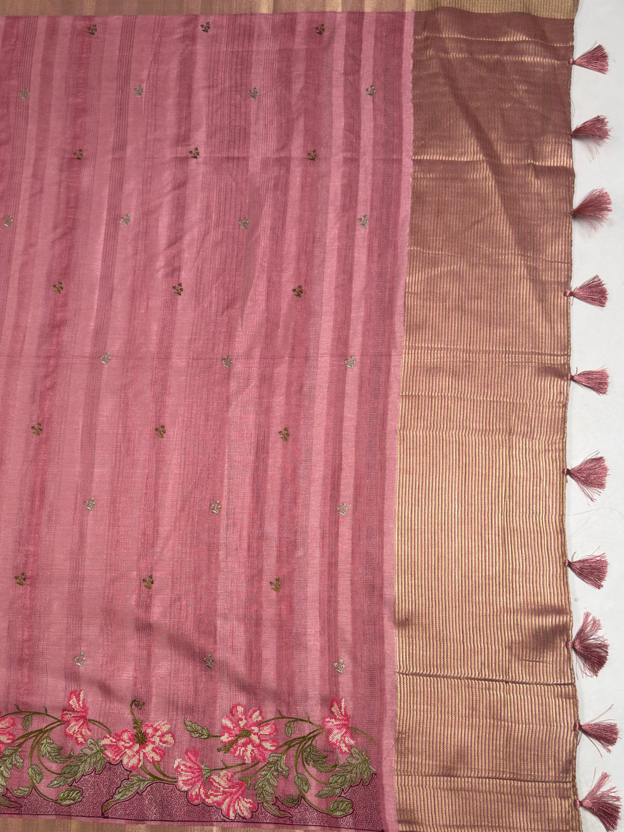 MIMOSA Saree Saree — pallu and zari work detail