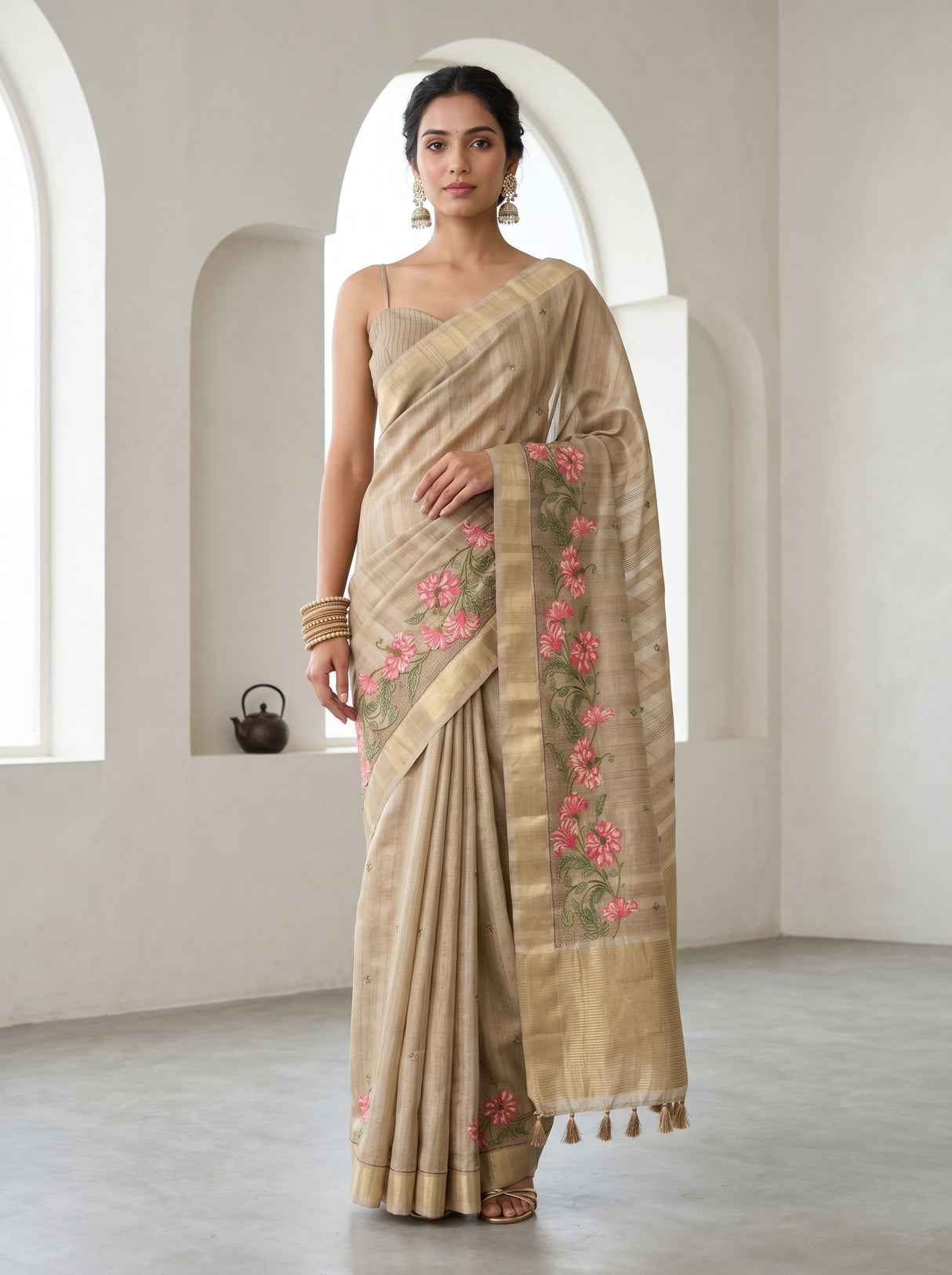 MIMOSA Saree Saree — front view on mannequin