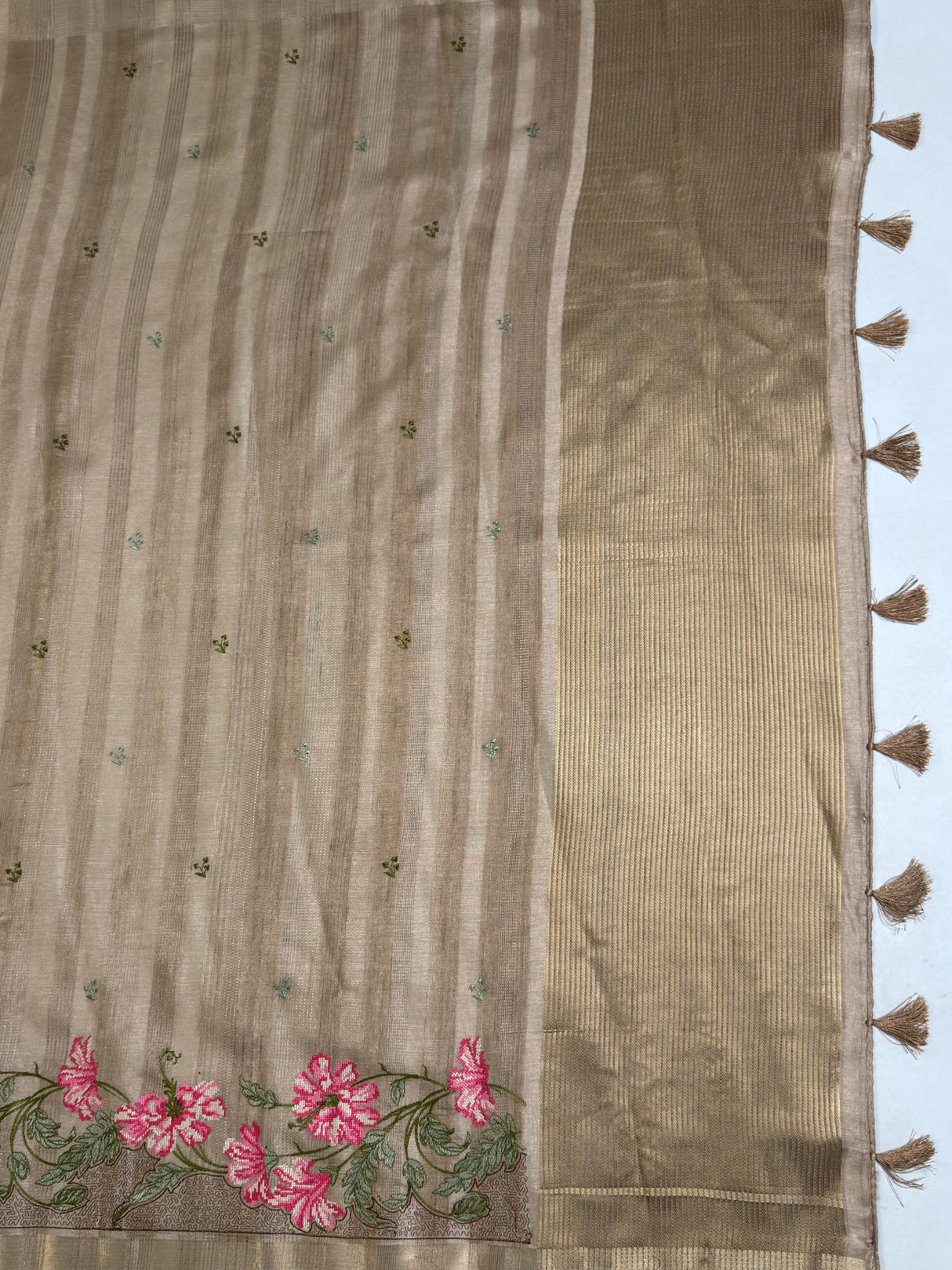 MIMOSA Saree Saree — pallu and zari work detail