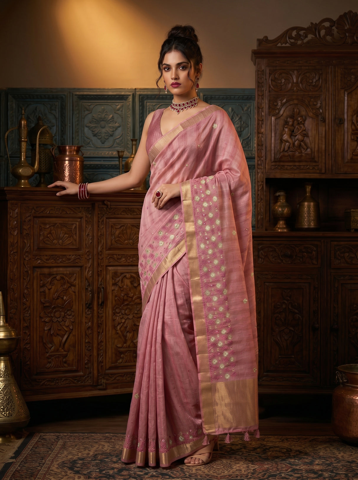 MIMOSA Saree Saree — pose 5 styling detail