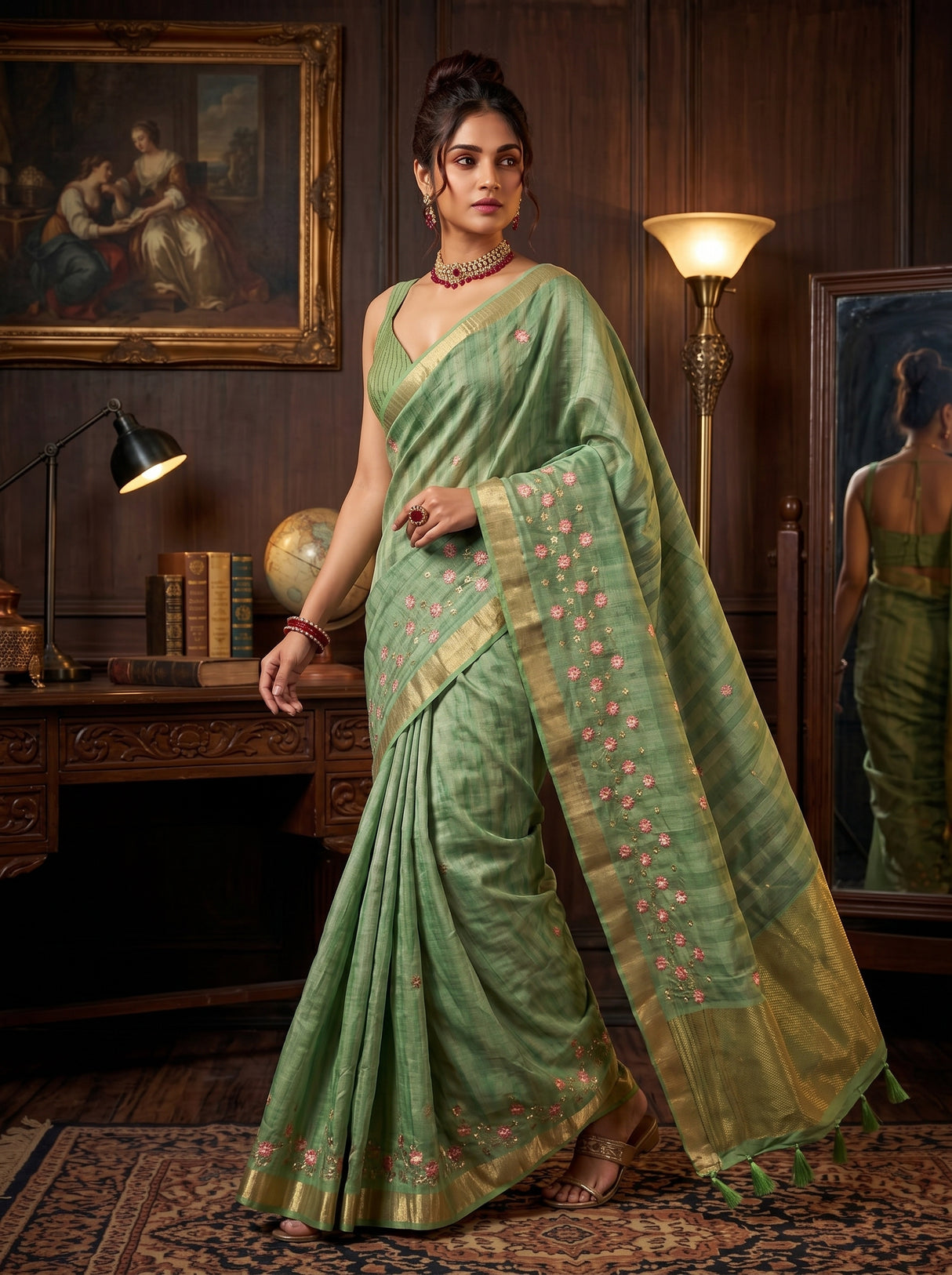 MIMOSA Saree Saree — pose 6 styling detail