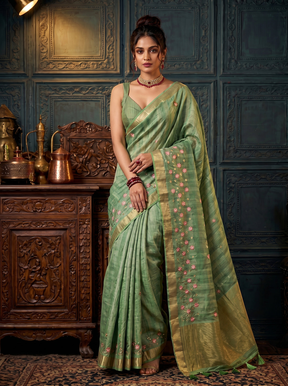 MIMOSA Saree Saree — pose 8 styling detail
