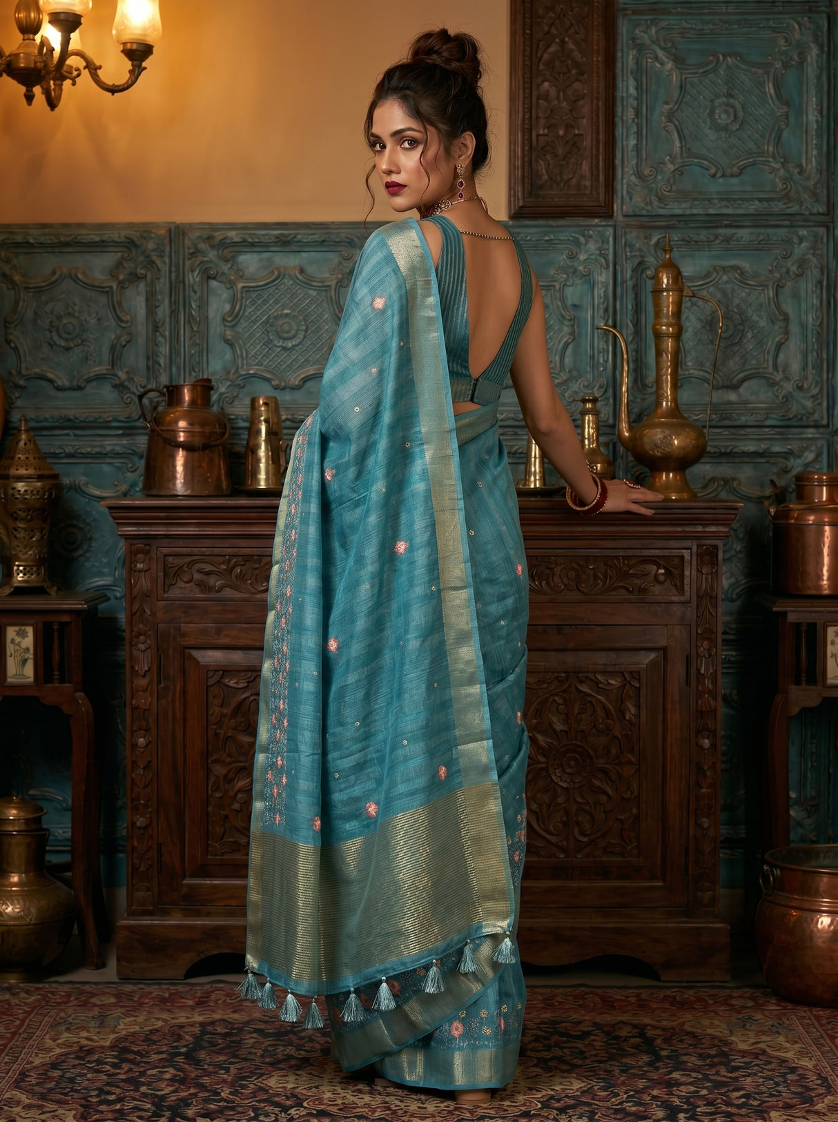 MIMOSA Saree Saree — pose 9 styling detail