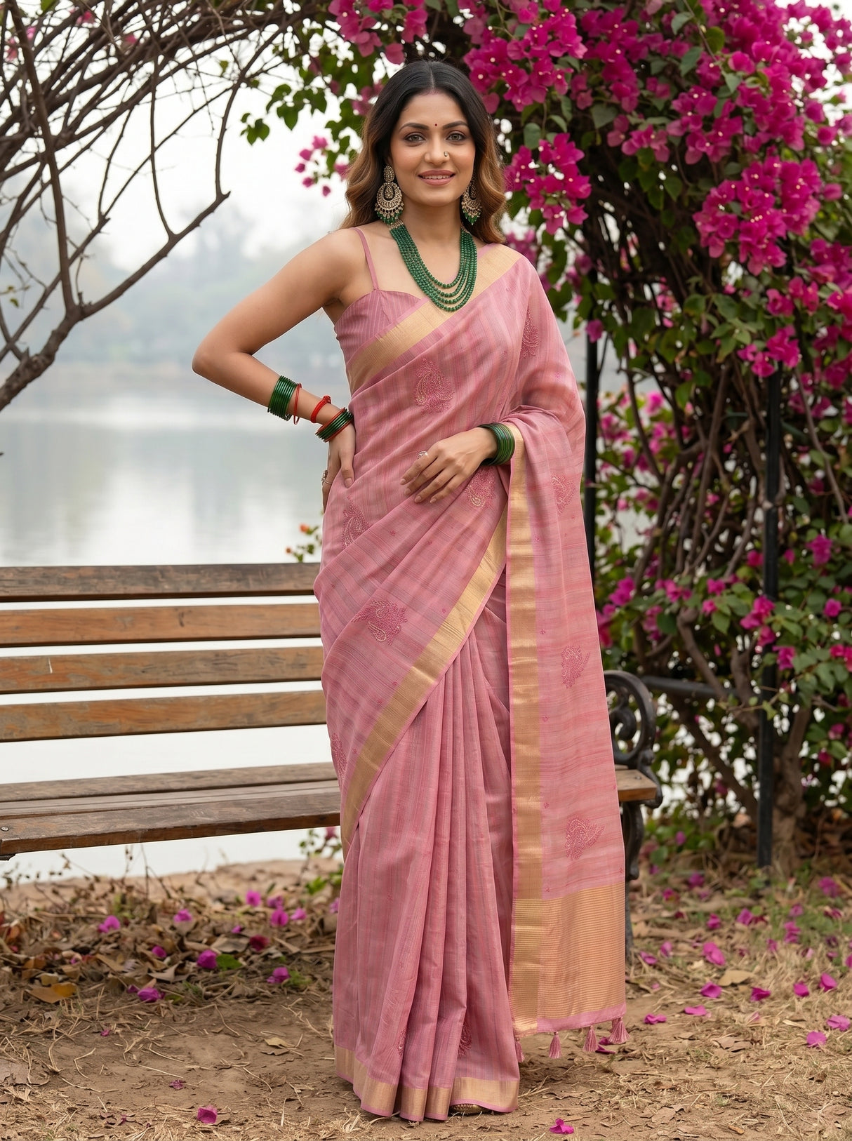 MIMOSA Saree Saree — pose 4 styling detail