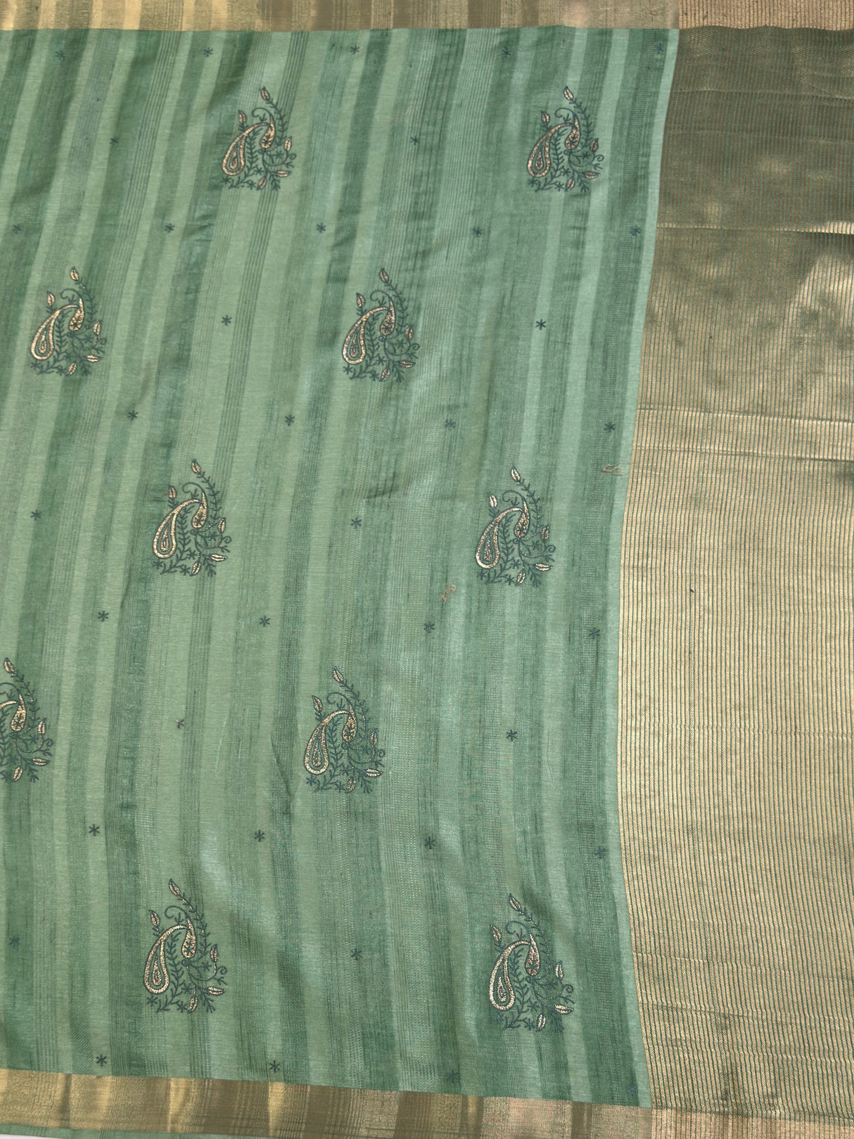 MIMOSA Saree Saree — pallu and zari work detail
