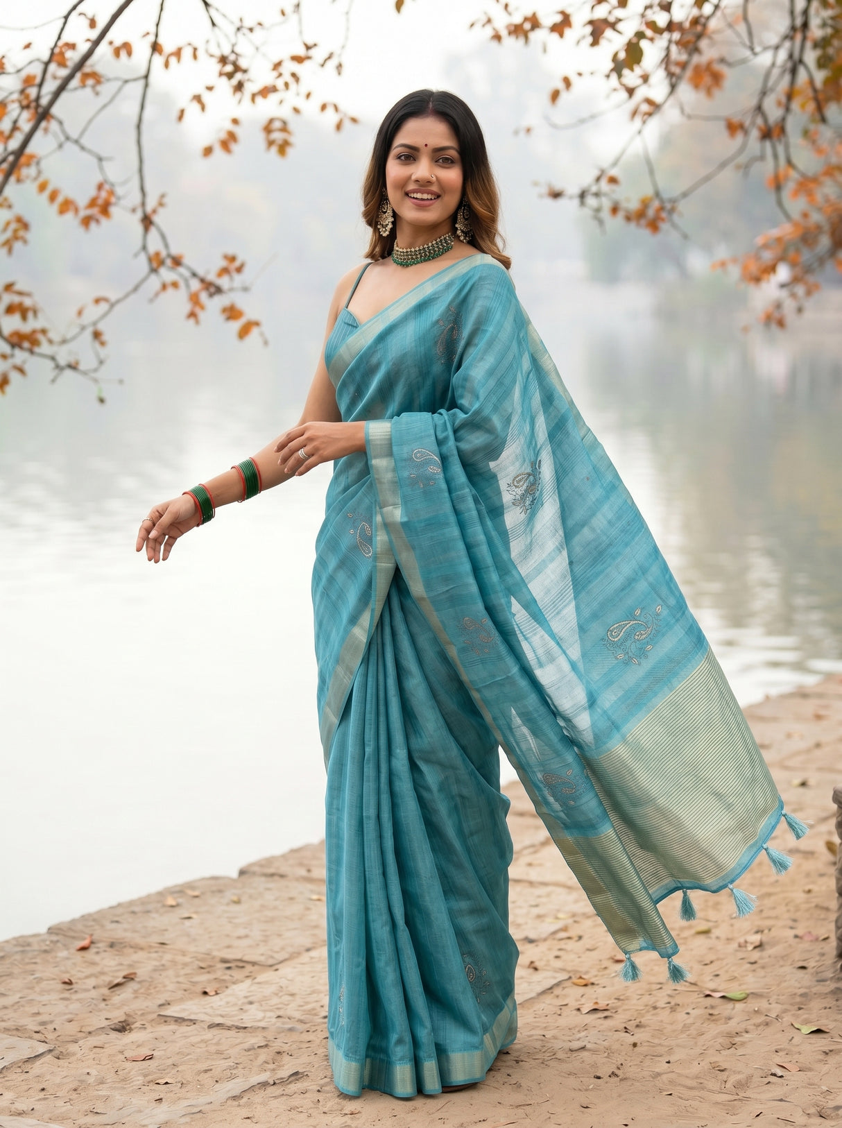 MIMOSA Saree Saree — pose 9 styling detail