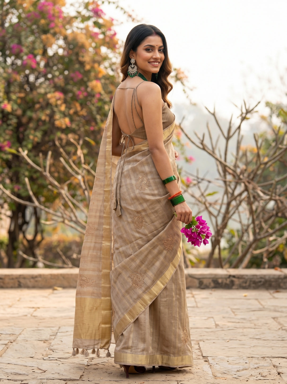 MIMOSA Saree Saree — pose 7 styling detail