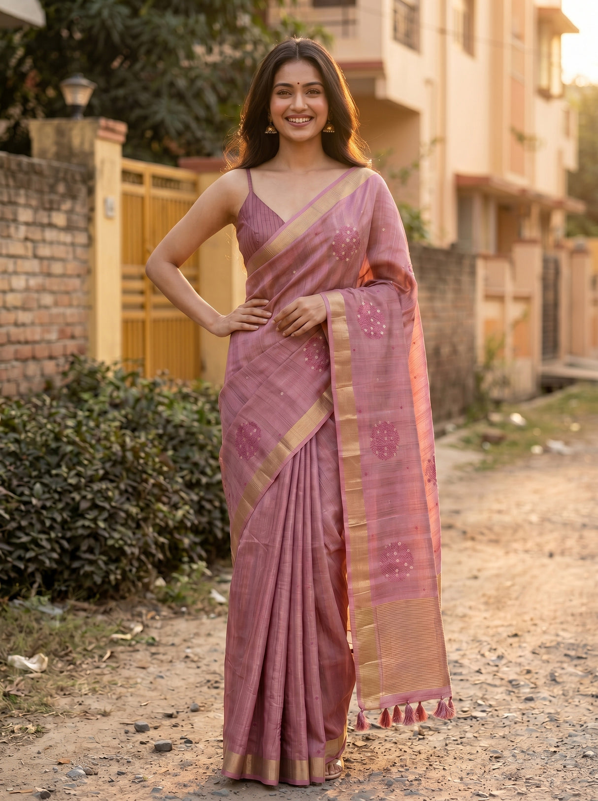 MIMOSA Saree Saree — pose 4 styling detail