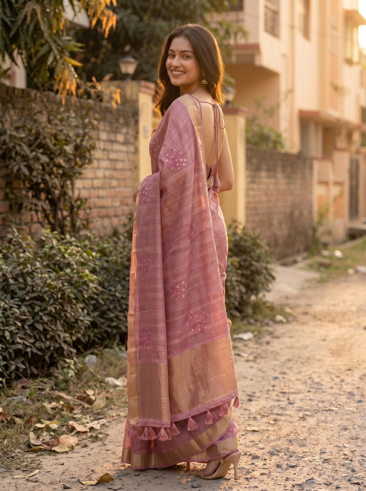 MIMOSA Saree Saree — pose 5 styling detail
