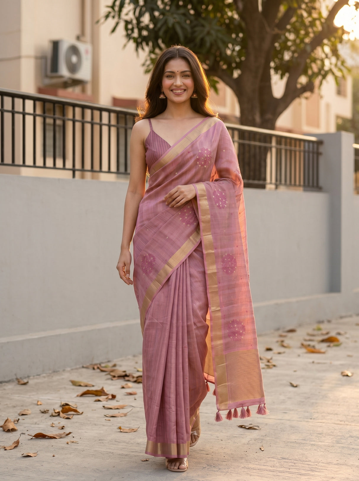 MIMOSA Saree Saree — pose 6 styling detail