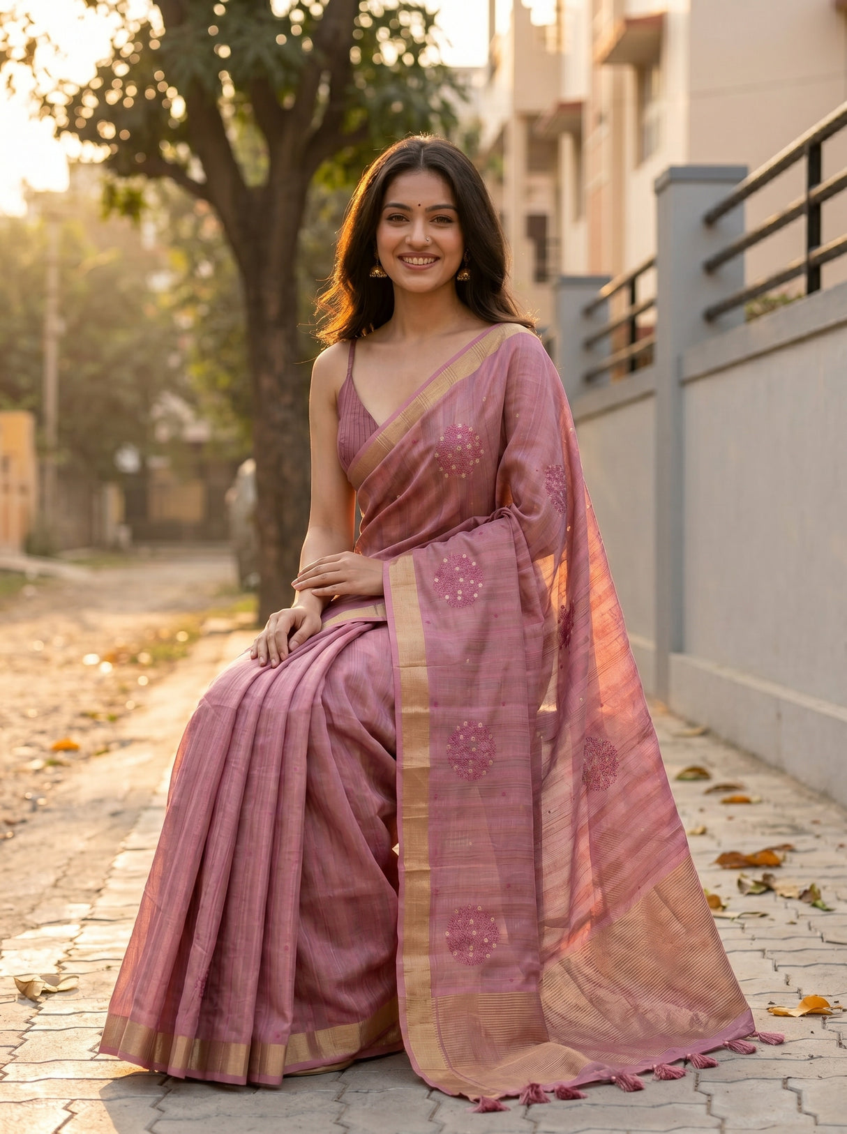 MIMOSA Saree Saree — pose 8 styling detail