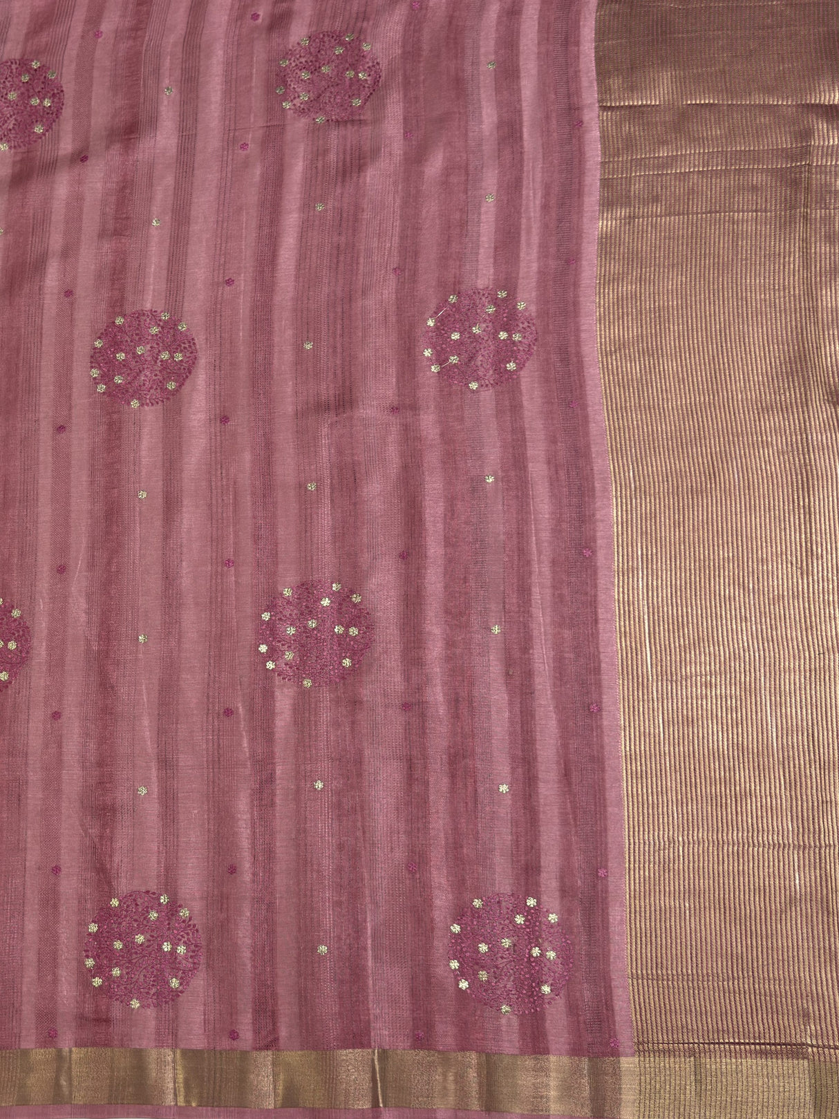 MIMOSA Saree Saree — pallu and zari work detail
