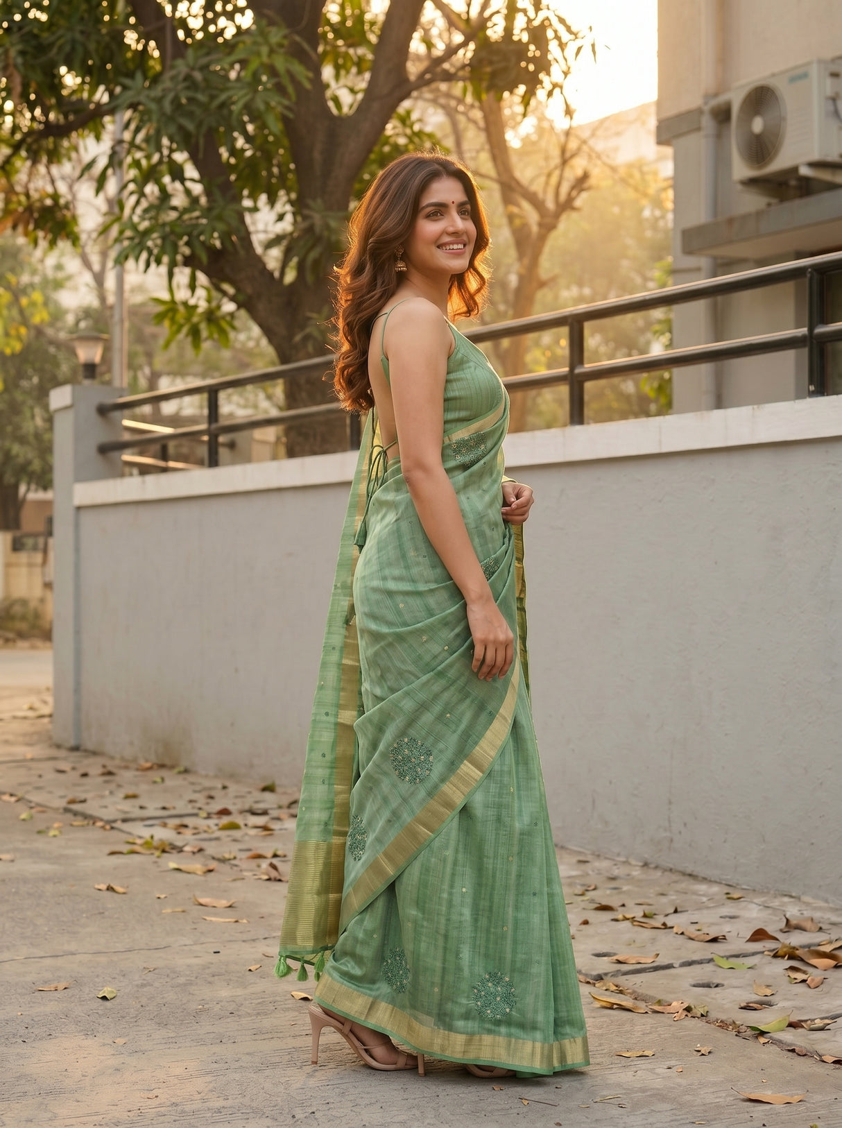 MIMOSA Saree Saree — pose 3 styling detail
