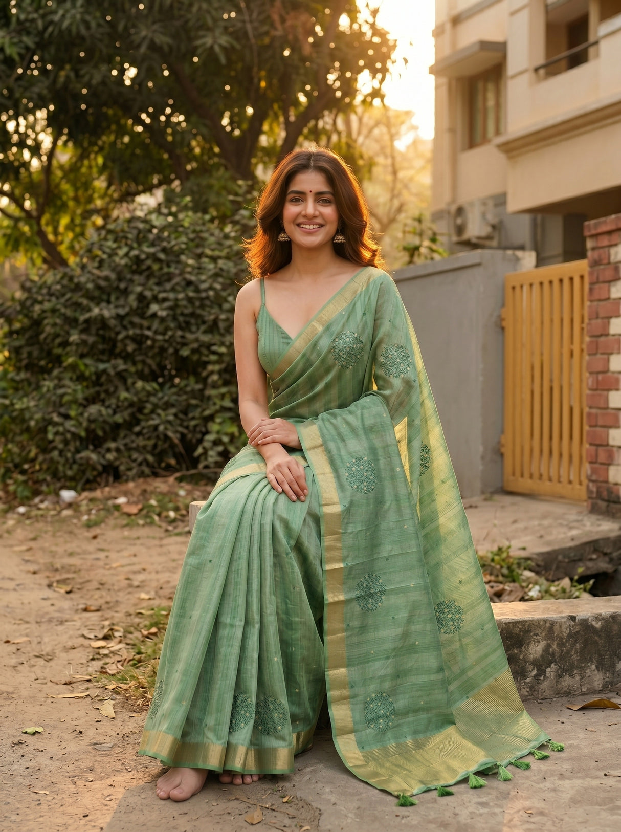 MIMOSA Saree Saree — pose 8 styling detail