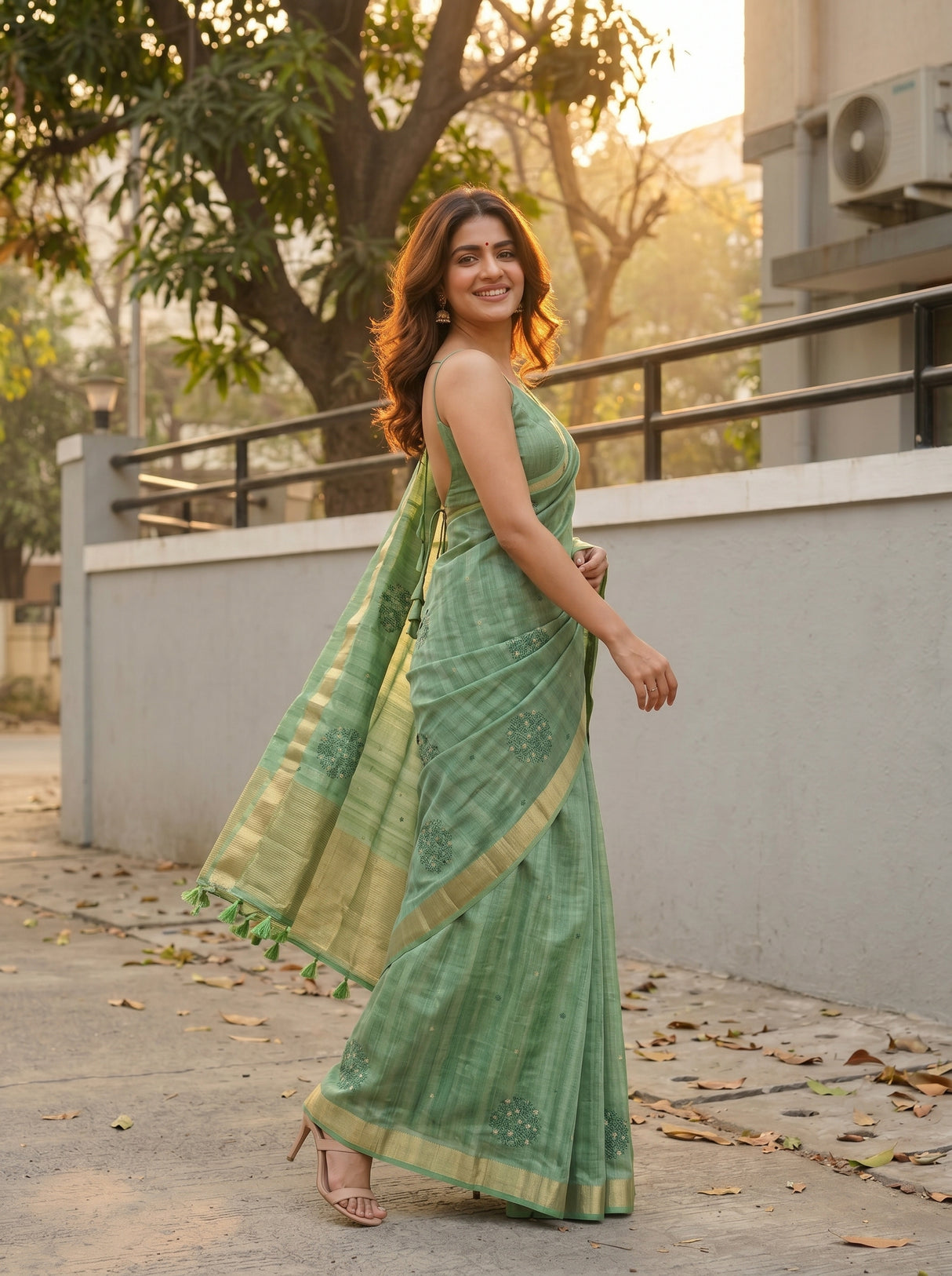 MIMOSA Saree Saree — pose 9 styling detail