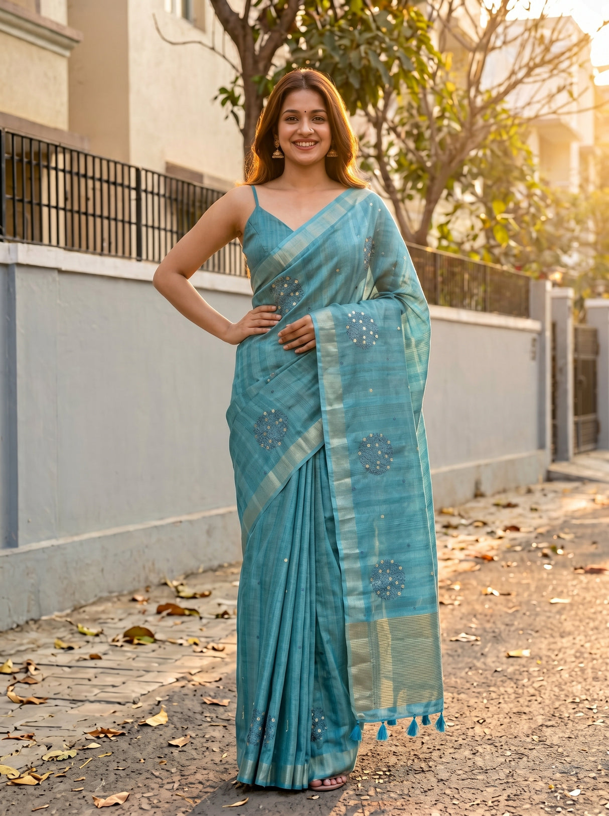 MIMOSA Saree Saree — pose 4 styling detail