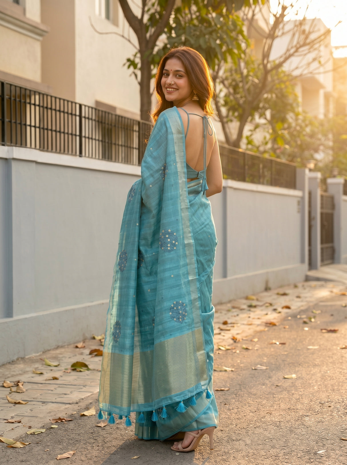 MIMOSA Saree Saree — pose 7 styling detail