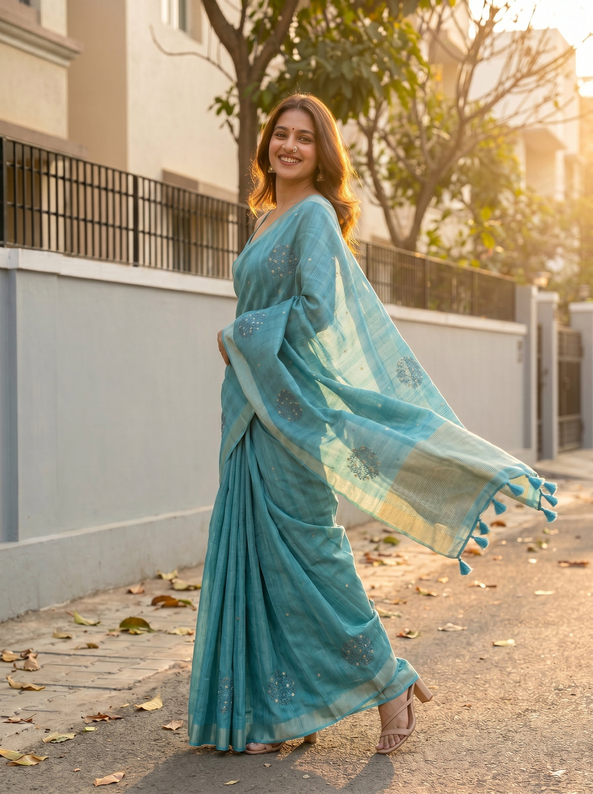 MIMOSA Saree Saree — pose 9 styling detail