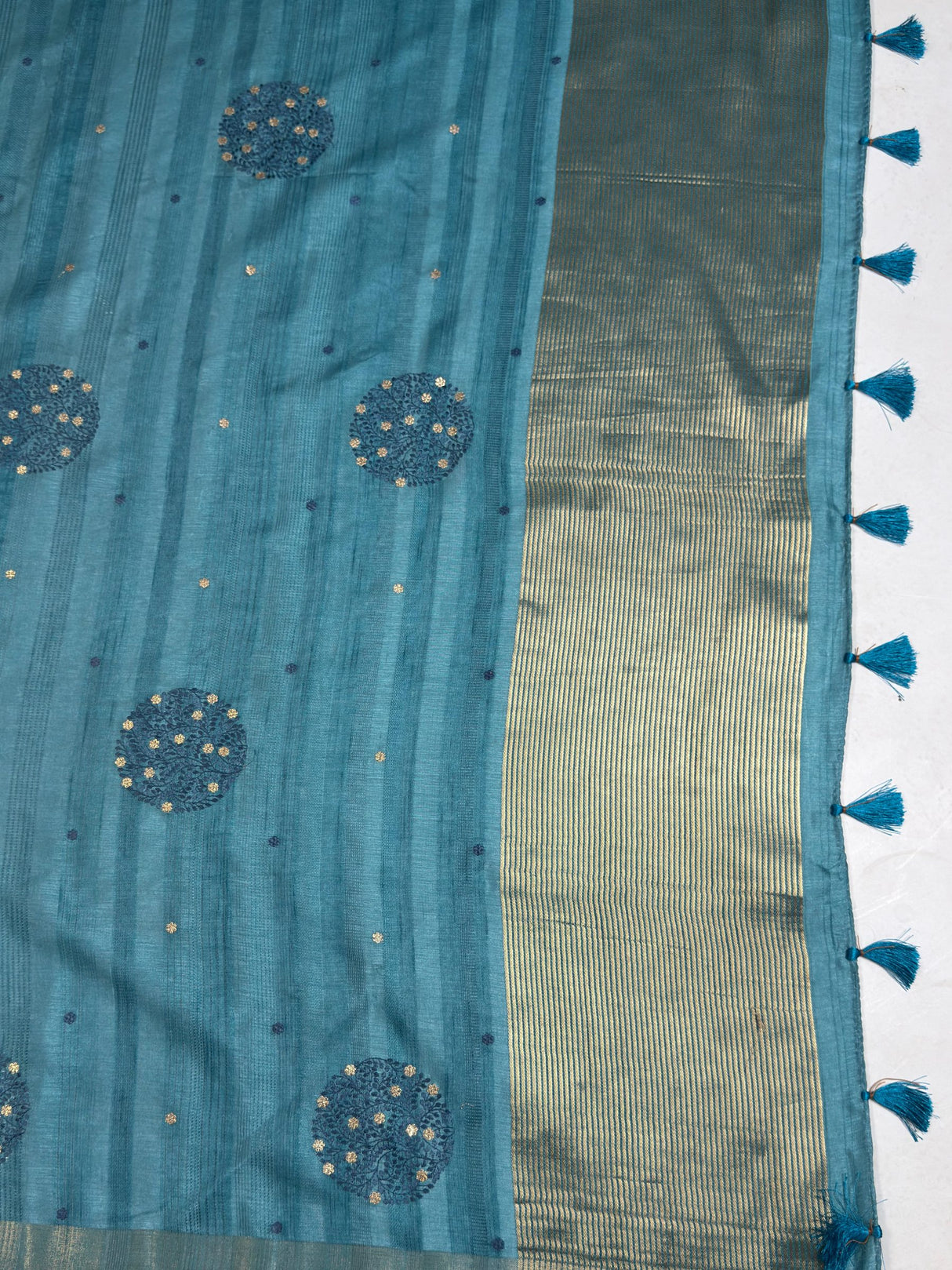 MIMOSA Saree Saree — pallu and zari work detail