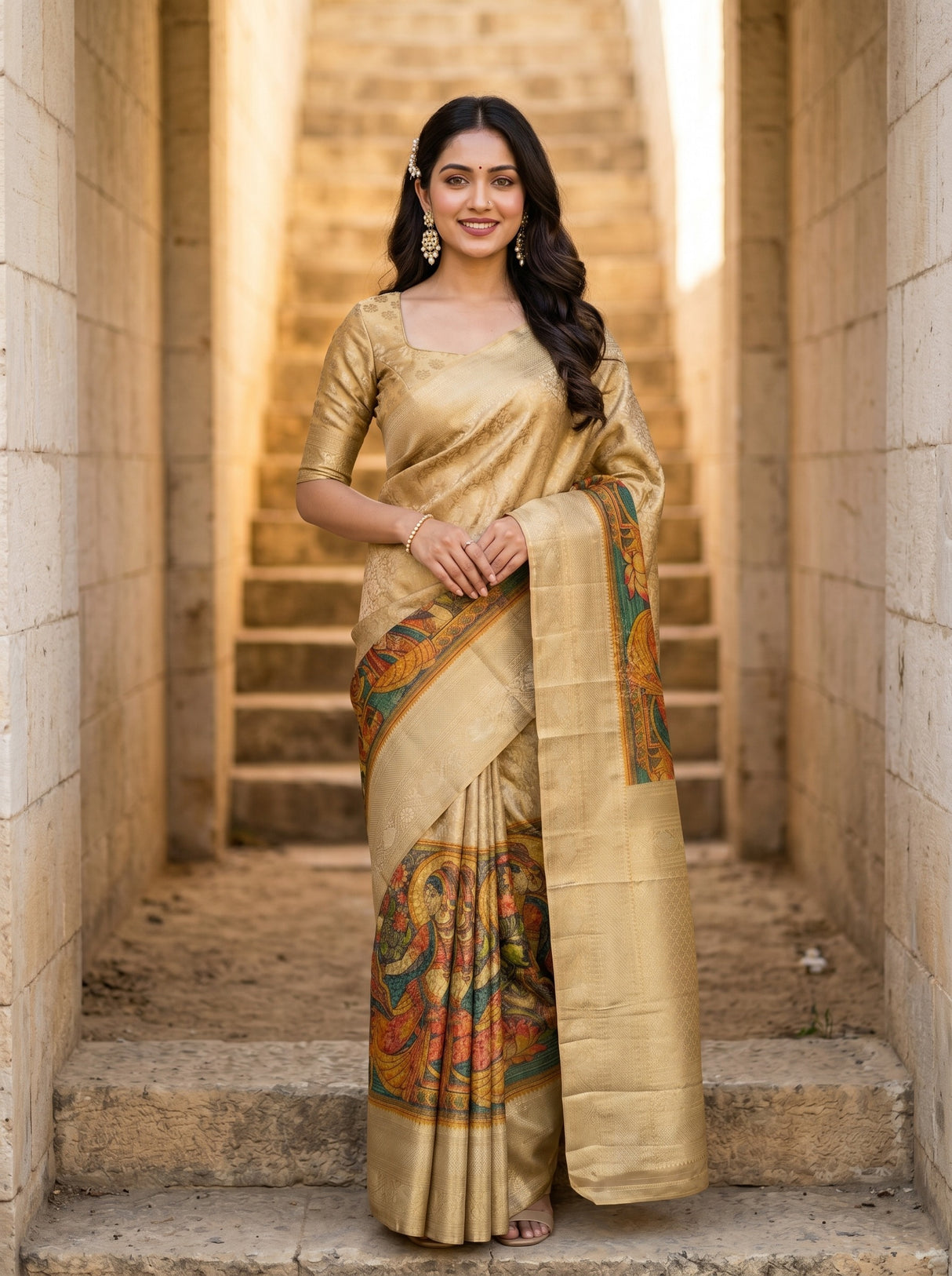 MIMOSA Saree Saree — front view on mannequin