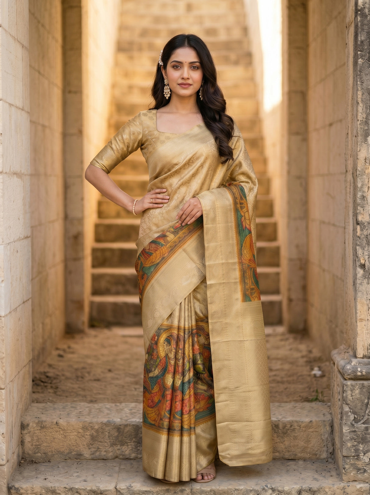 MIMOSA Saree Saree — pose 4 styling detail