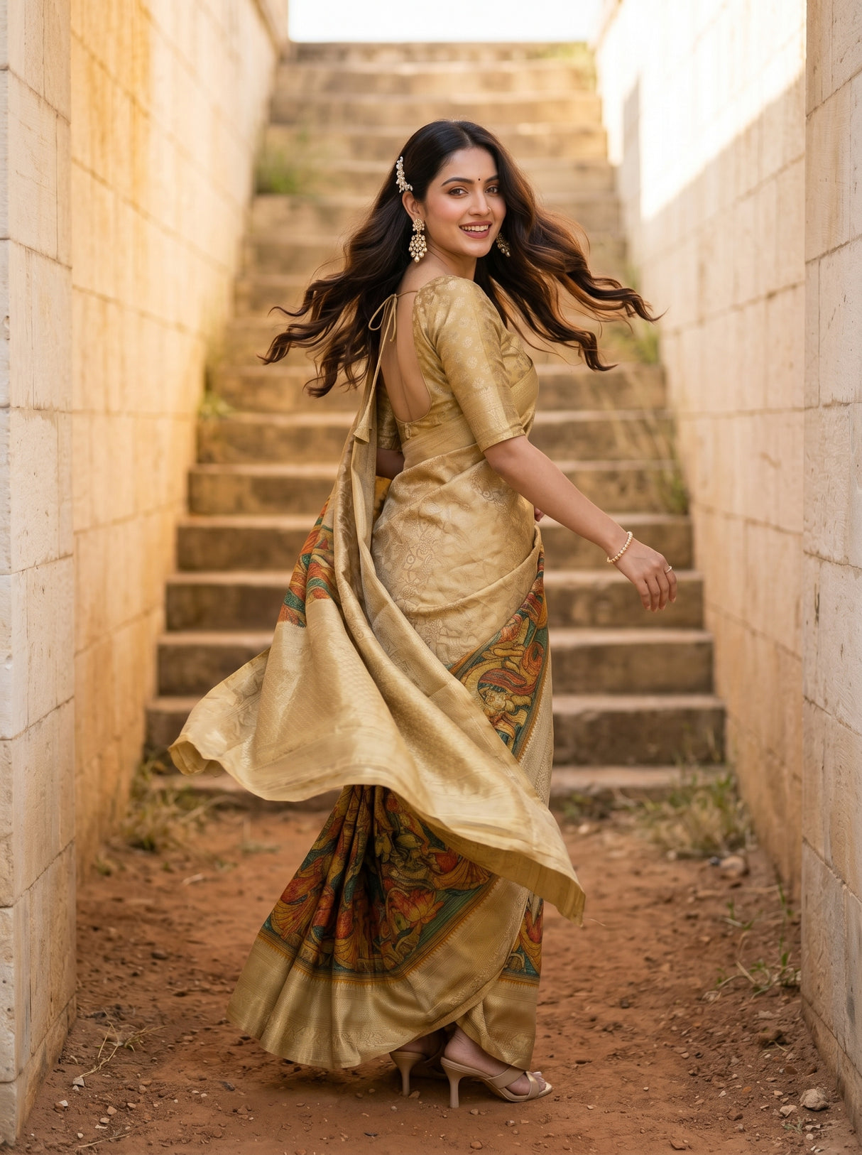 MIMOSA Saree Saree — pose 9 styling detail