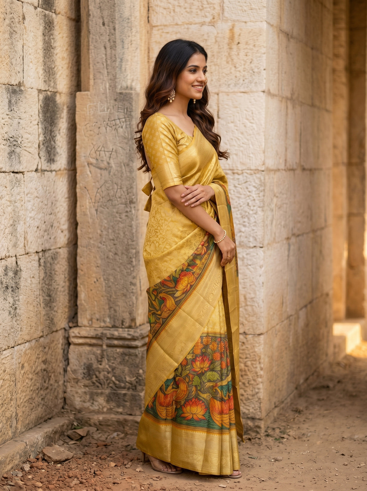 MIMOSA Saree Saree — pose 3 styling detail