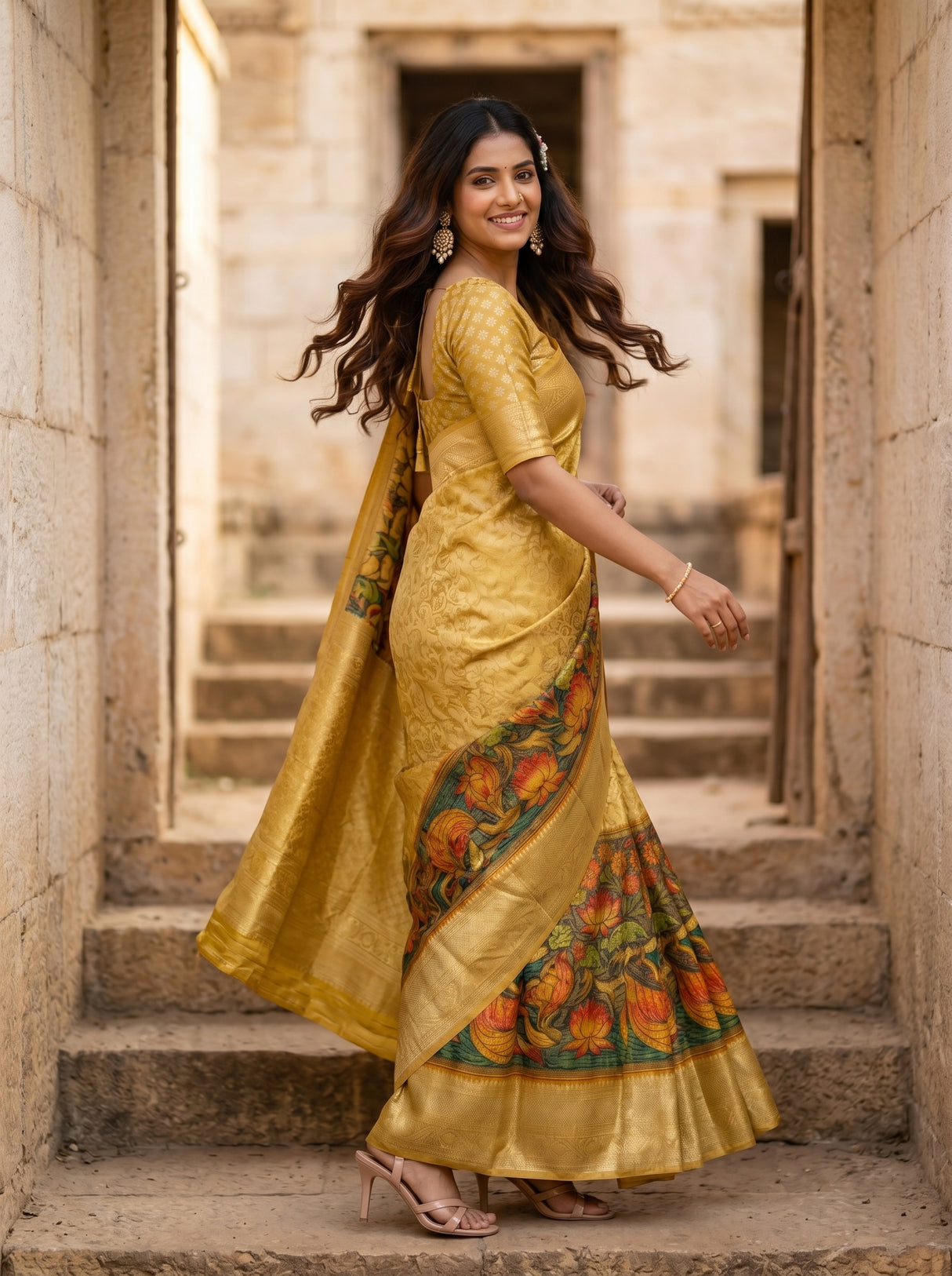 MIMOSA Saree Saree — pose 9 styling detail