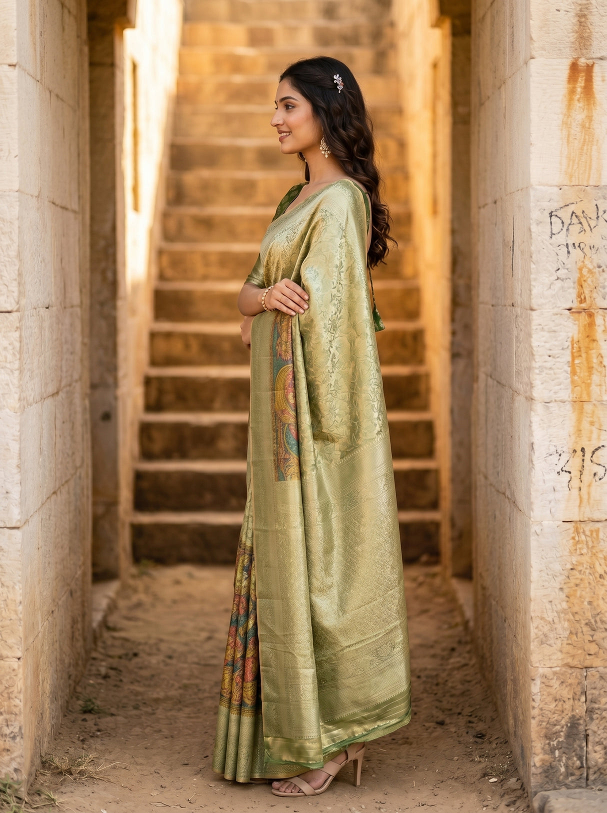 MIMOSA Saree Saree — pose 3 styling detail
