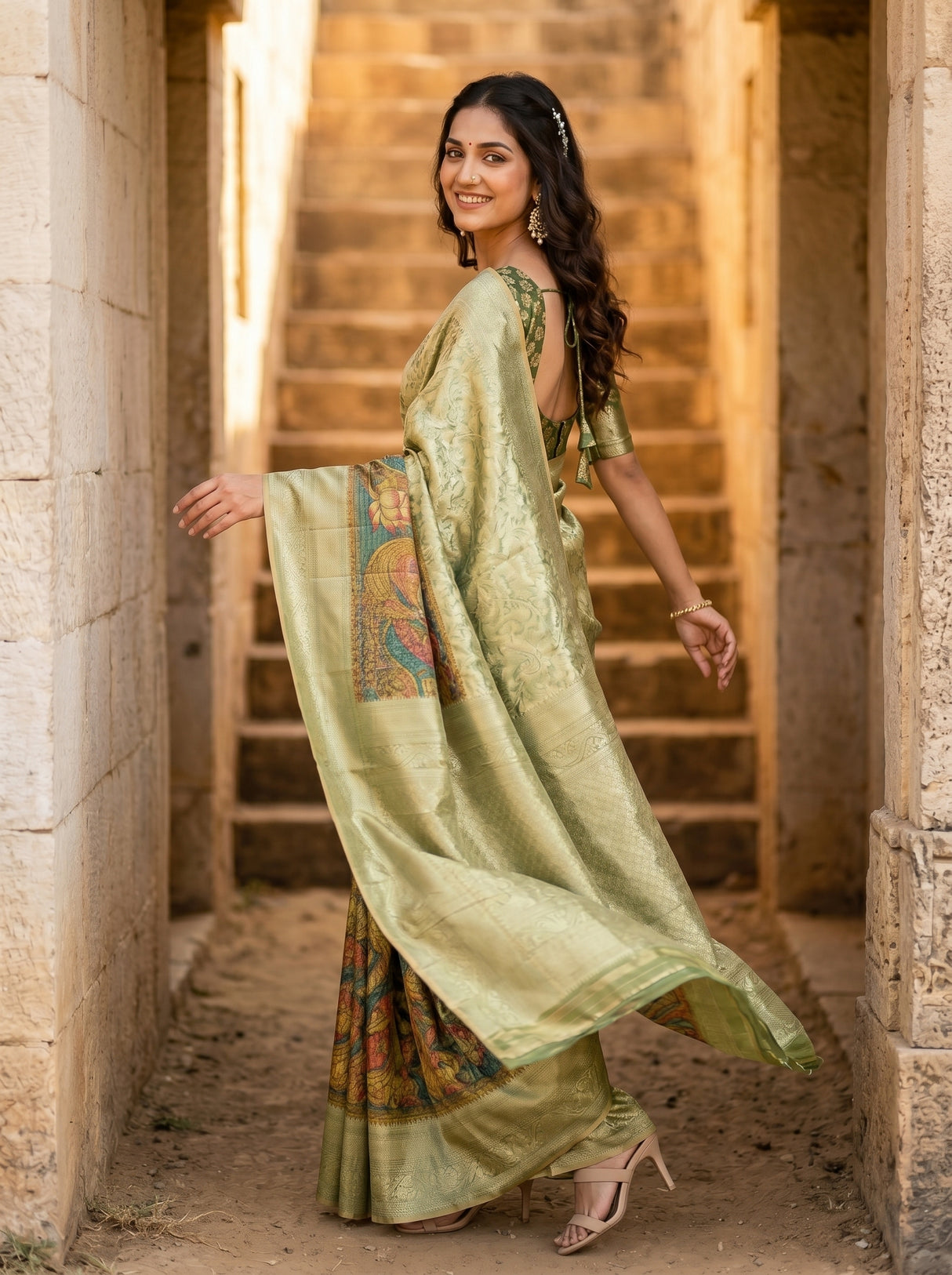 MIMOSA Saree Saree — pose 9 styling detail