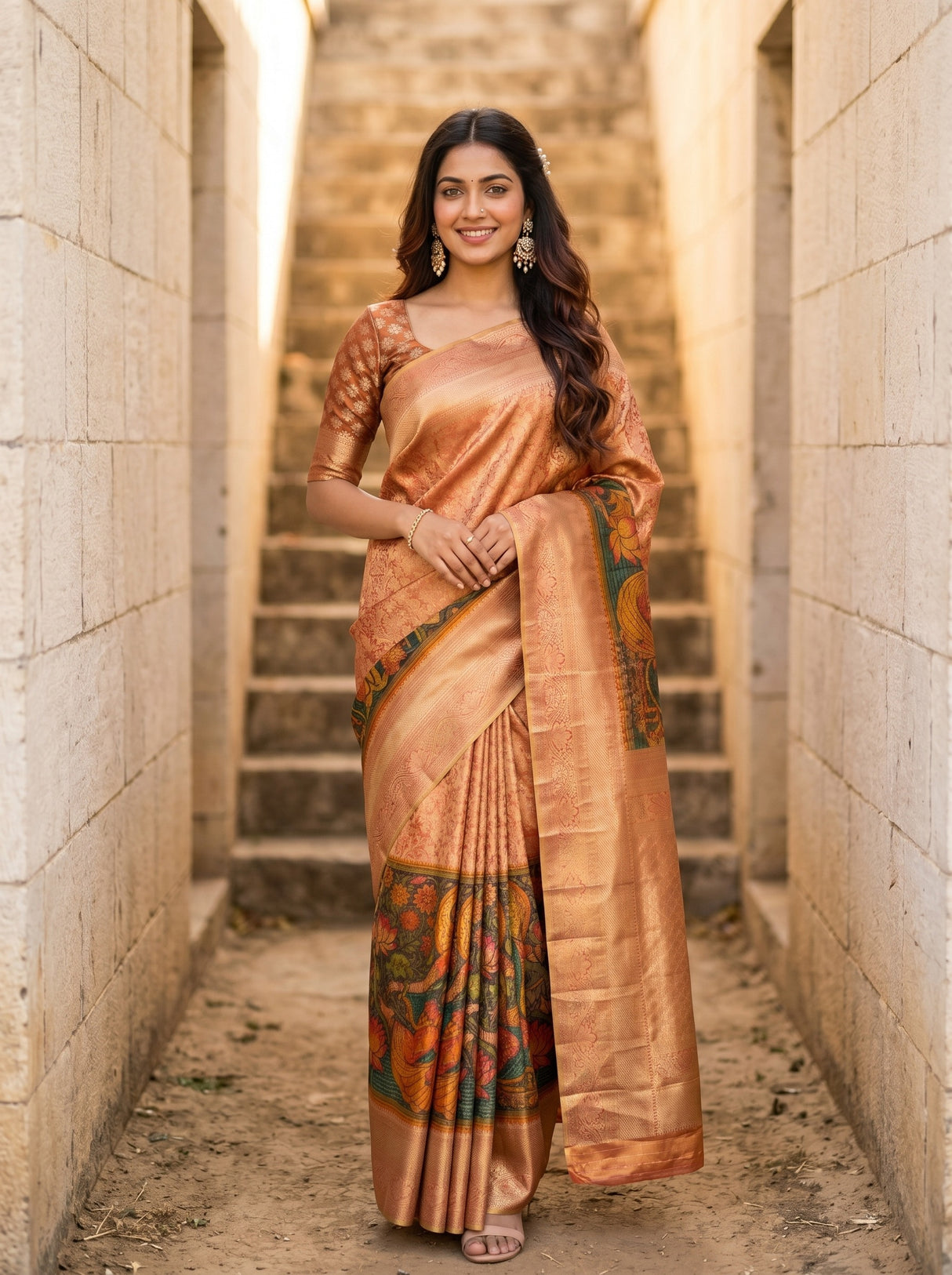 MIMOSA Saree Saree — front view on mannequin