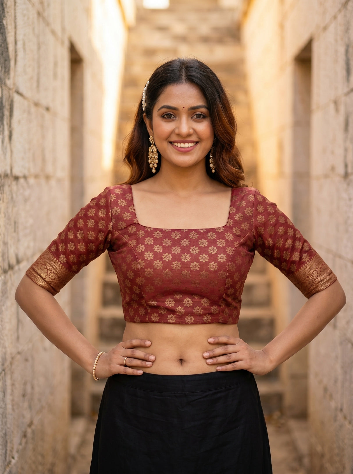 MIMOSA Saree Saree — blouse close-up