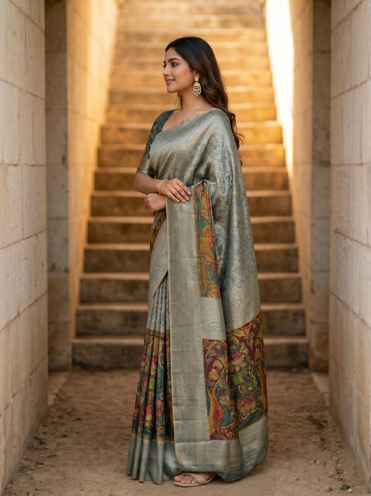 MIMOSA Saree Saree — pose 3 styling detail